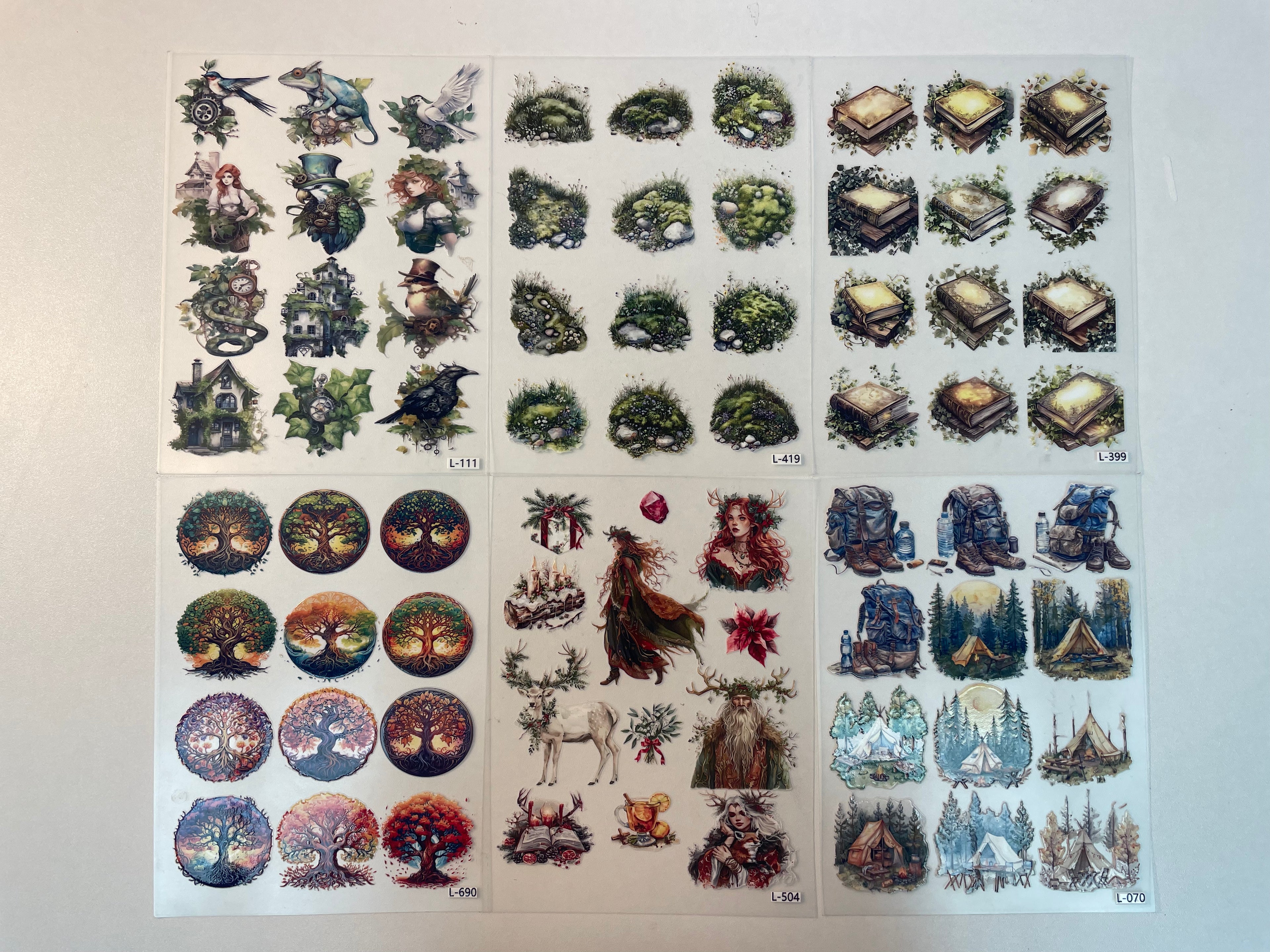 3D embossed stickers (A5 size, 15cm*20cm)