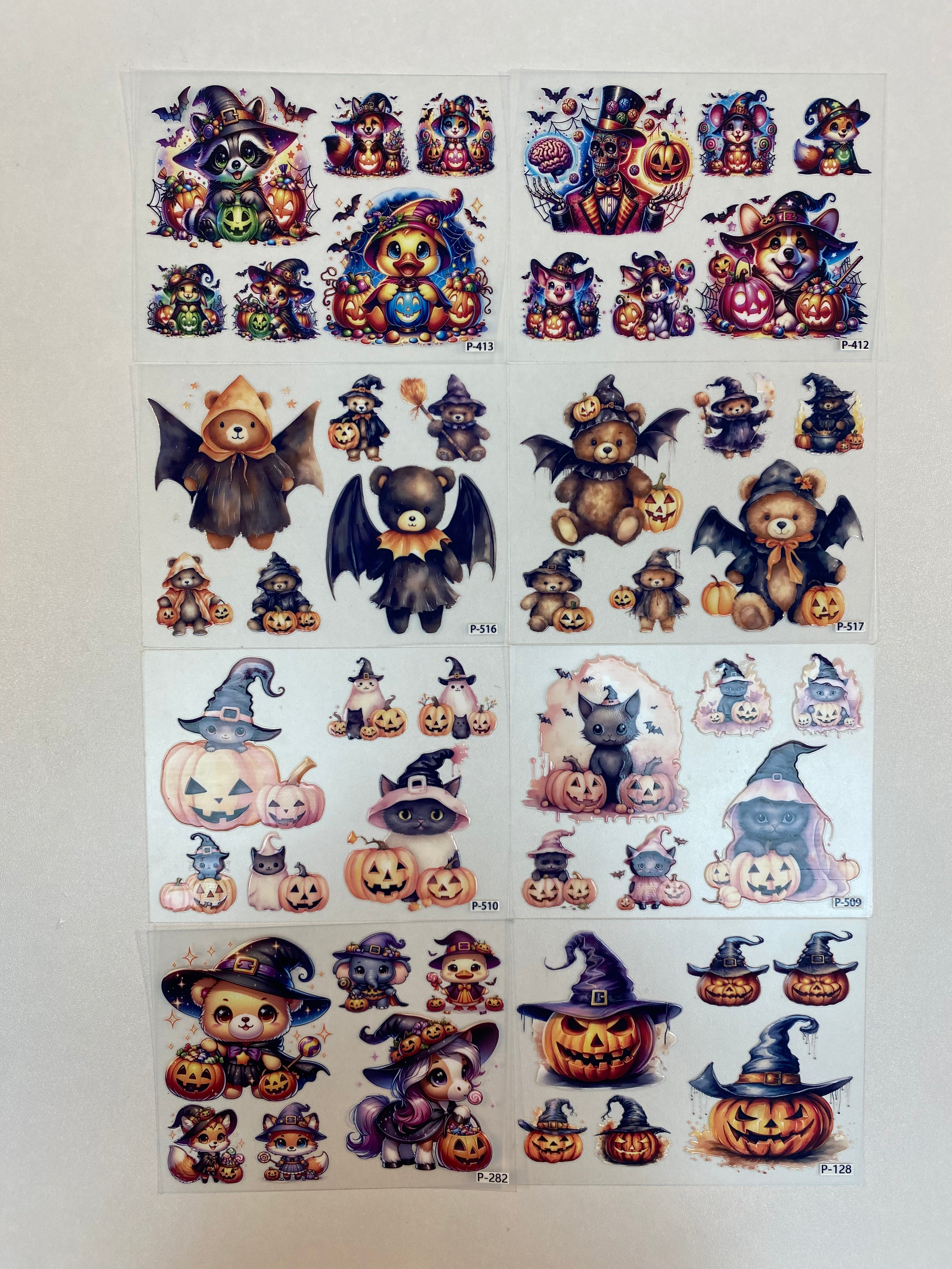 3D embossed stickers (B5 size, 12.5cm*9.5cm)