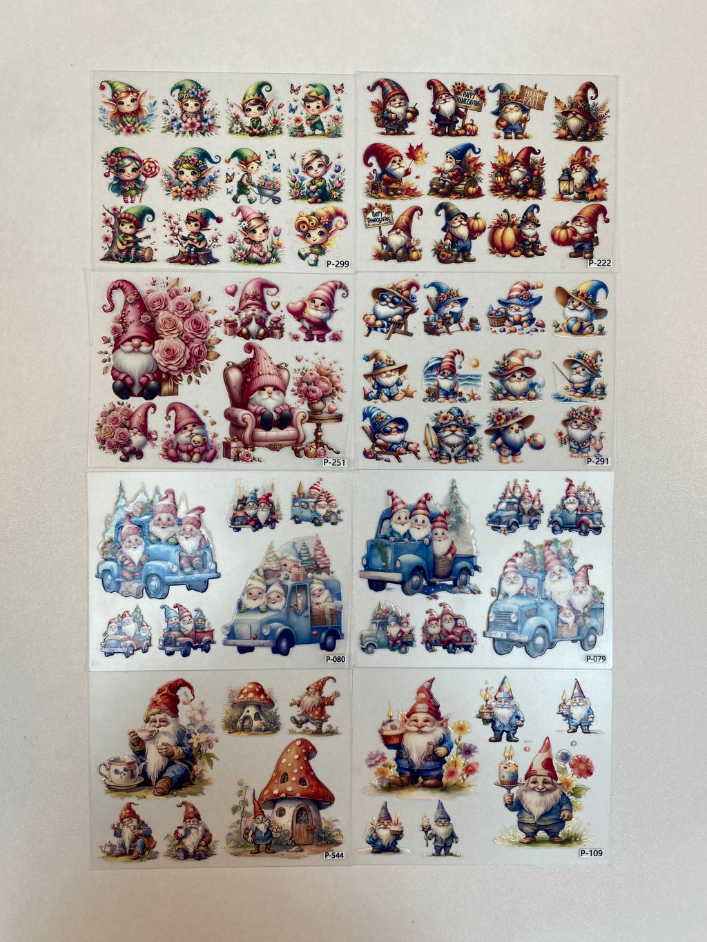 3D embossed stickers (B5 size, 12.5cm*9.5cm)