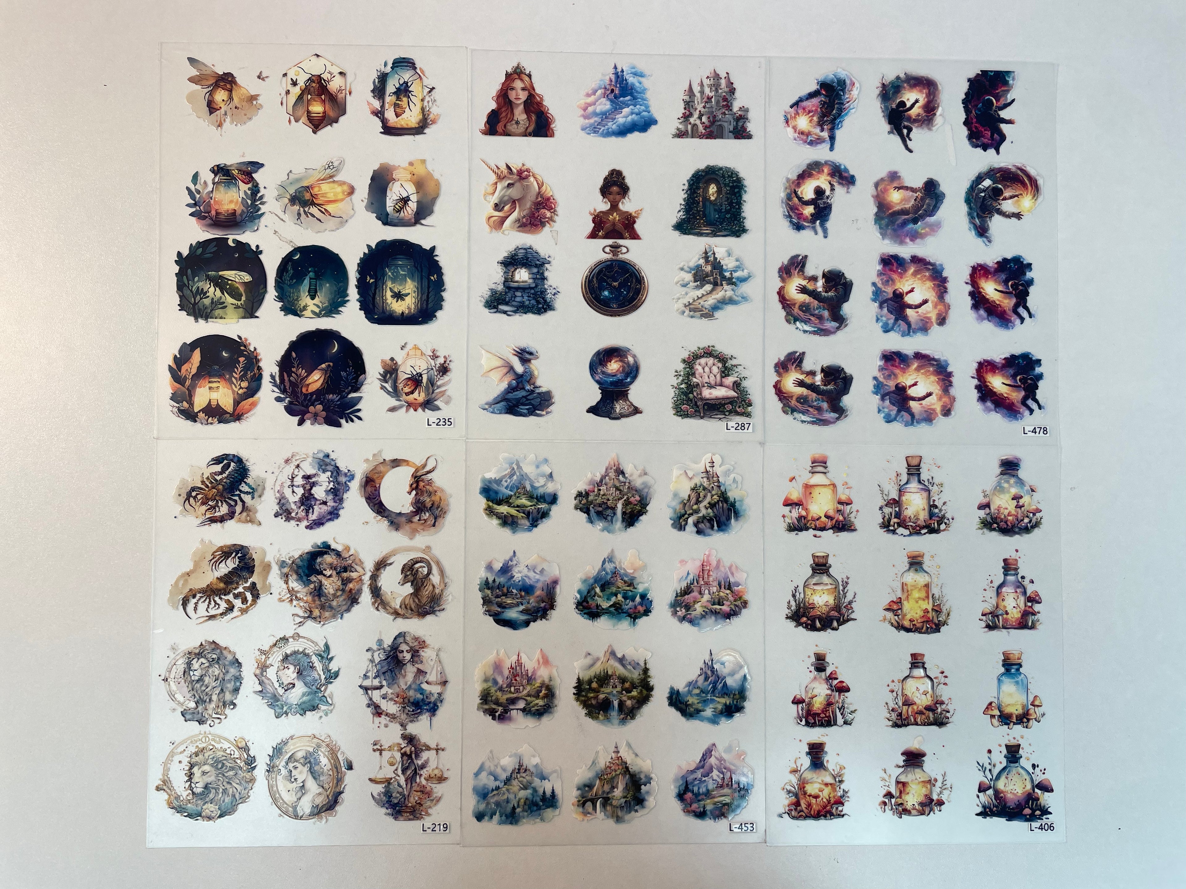3D embossed stickers (A5 size, 15cm*20cm)
