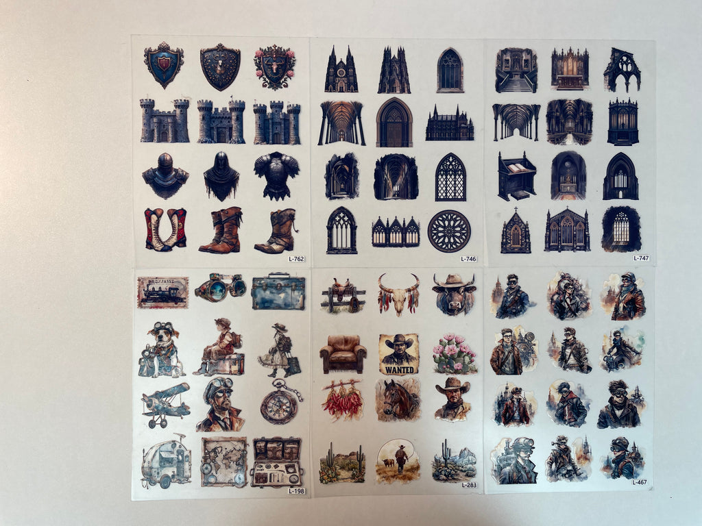 3D embossed stickers (A5 size, 15cm*20cm)