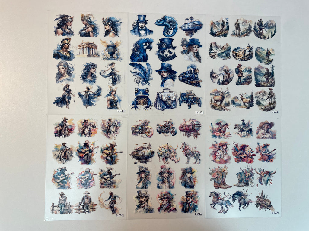 3D embossed stickers (A5 size, 15cm*20cm)