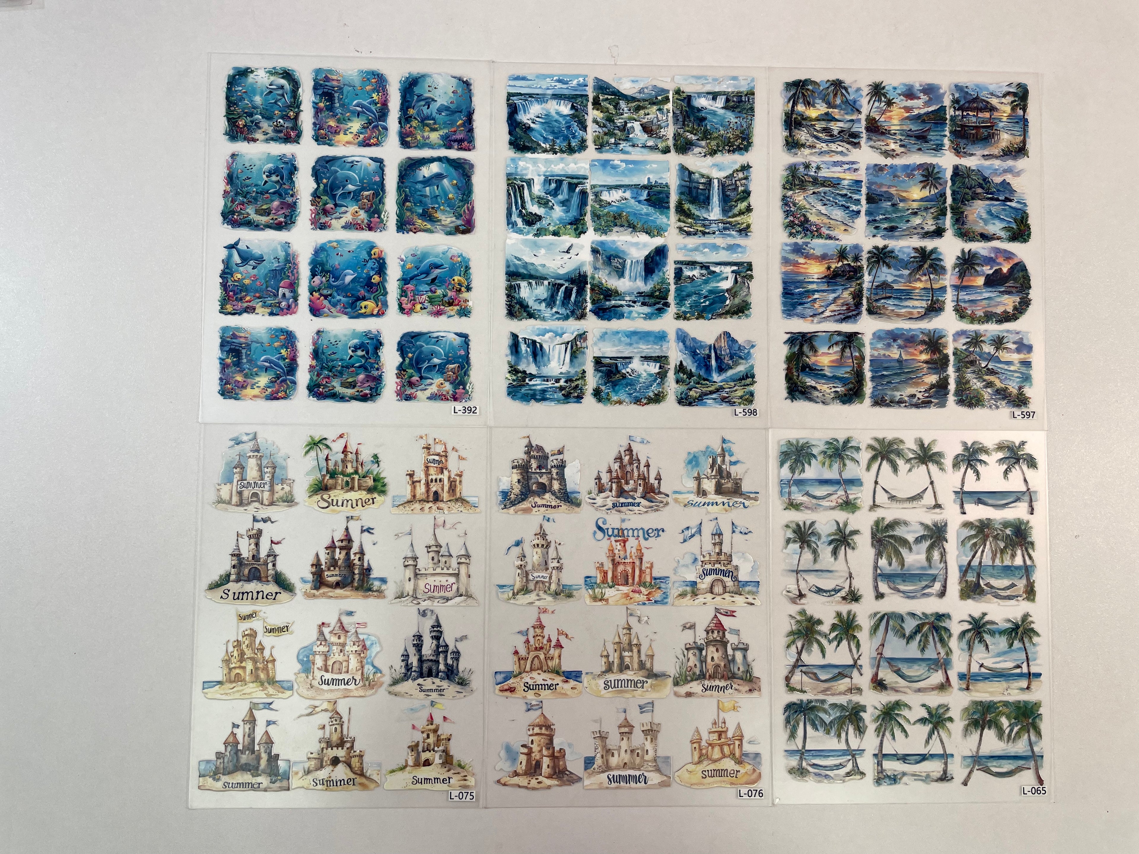3D embossed stickers (A5 size, 15cm*20cm)