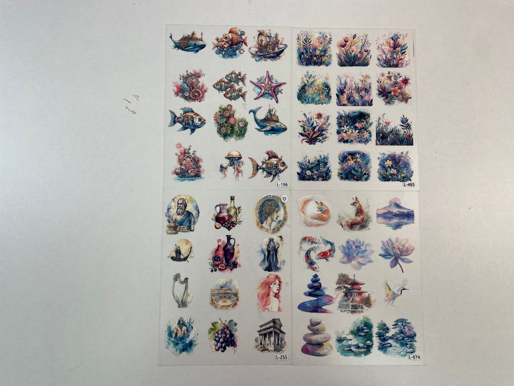 3D embossed stickers (A5 size, 15cm*20cm)