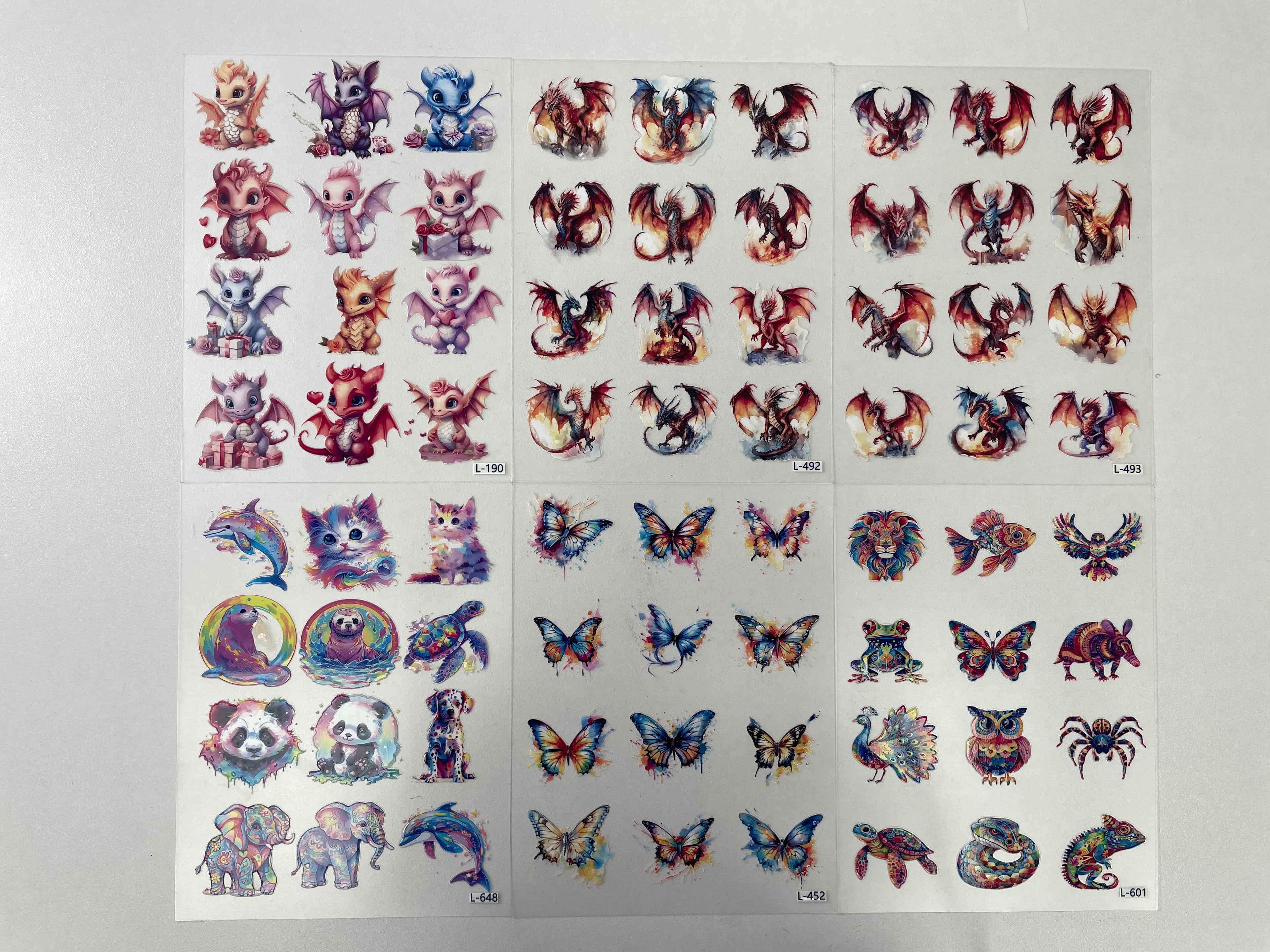 3D embossed stickers (A5 size, 15cm*20cm)