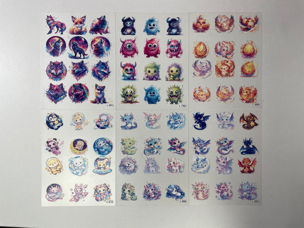 3D embossed stickers (A5 size, 15cm*20cm)
