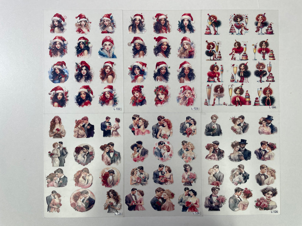 3D embossed stickers (A5 size, 15cm*20cm)