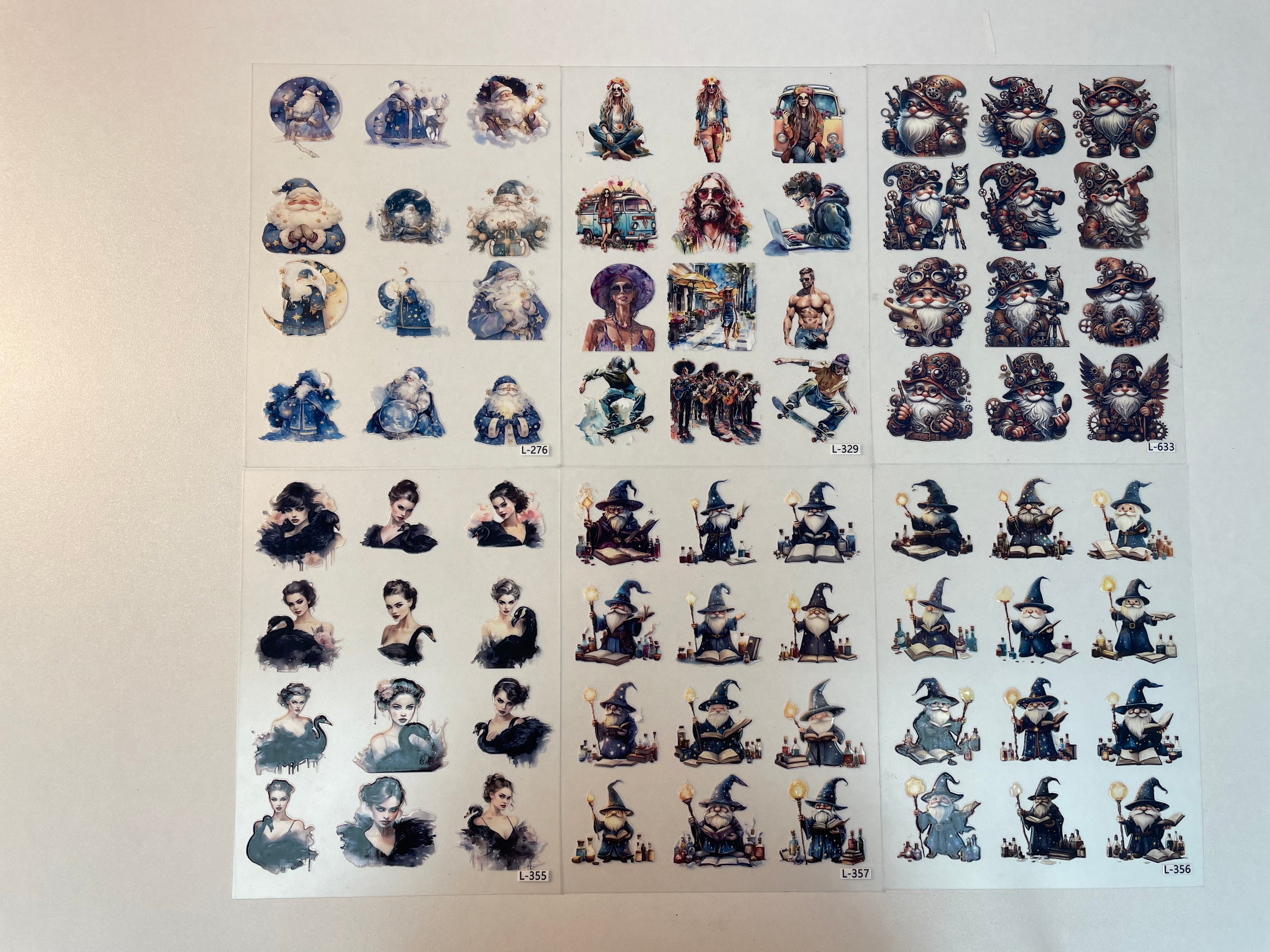 3D embossed stickers (A5 size, 15cm*20cm)