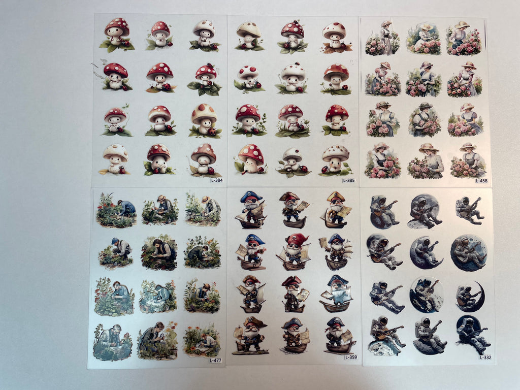 3D embossed stickers (A5 size, 15cm*20cm)