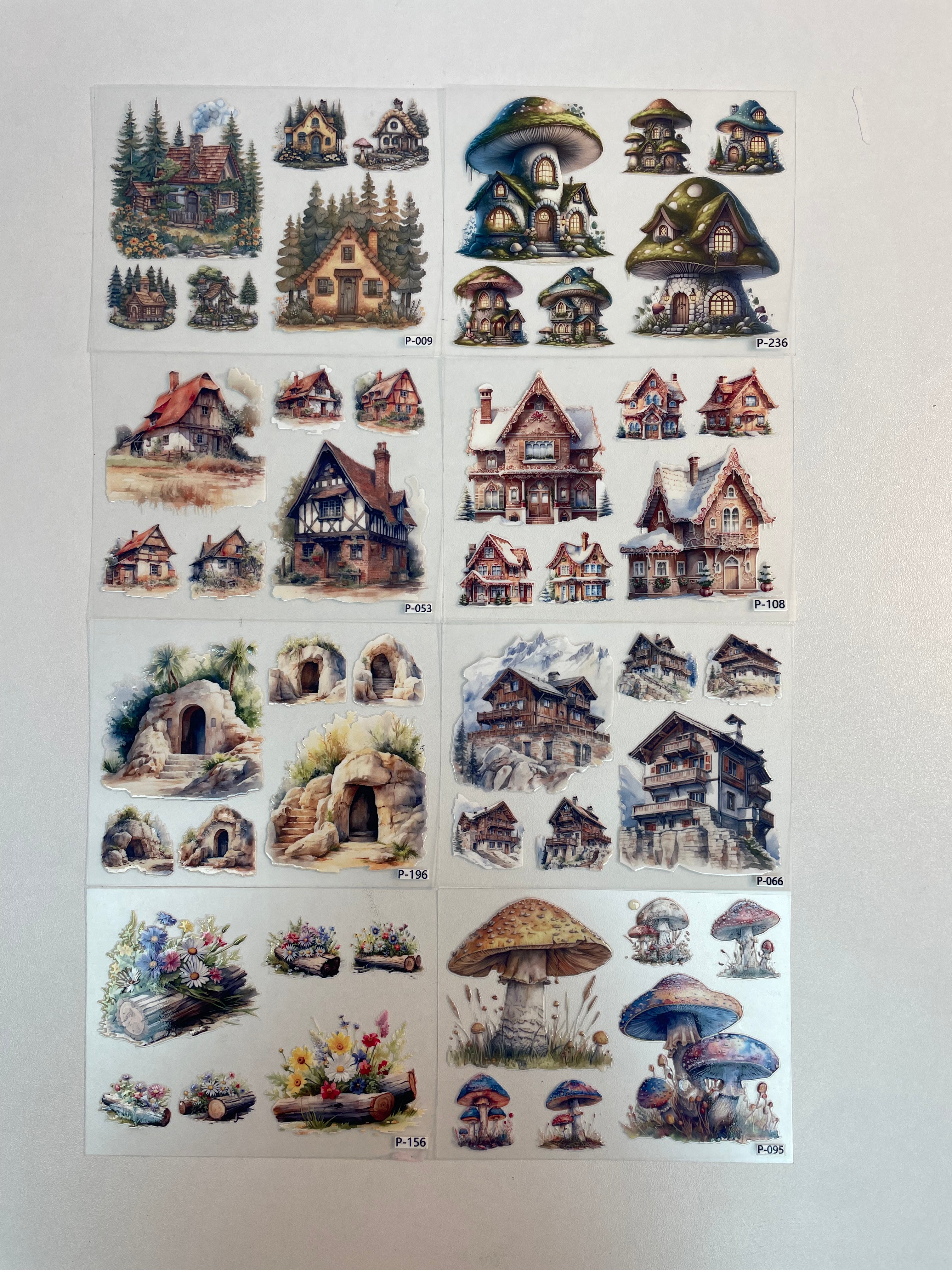3D embossed stickers (B5 size, 12.5cm*9.5cm)