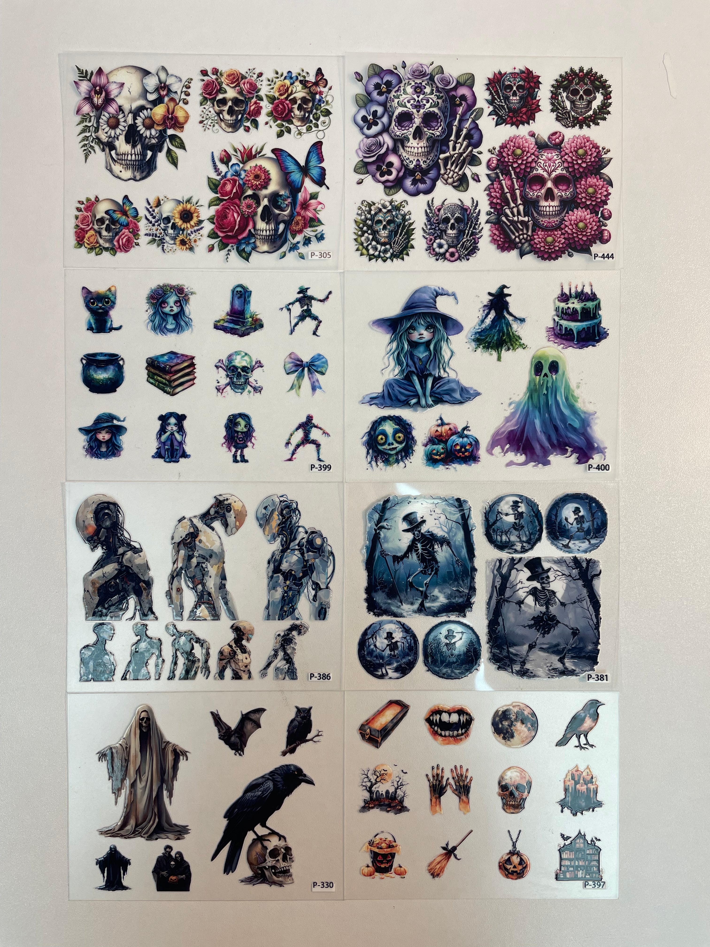 3D embossed stickers (B5 size, 12.5cm*9.5cm)