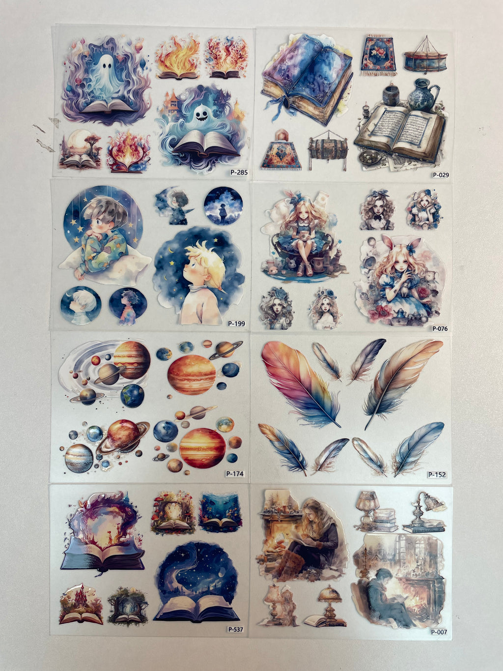 3D embossed stickers (B5 size, 12.5cm*9.5cm)