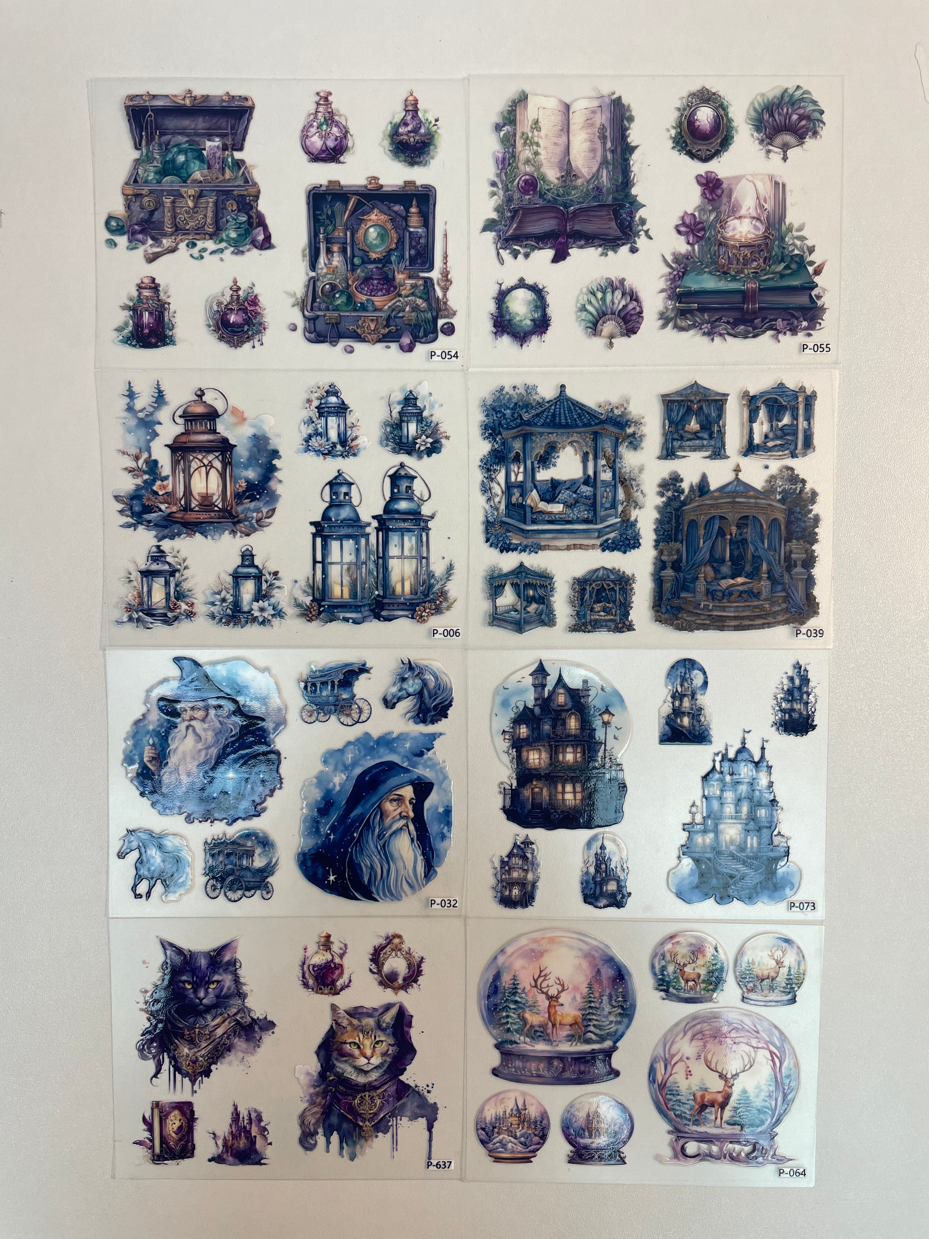 3D embossed stickers (B5 size, 12.5cm*9.5cm)