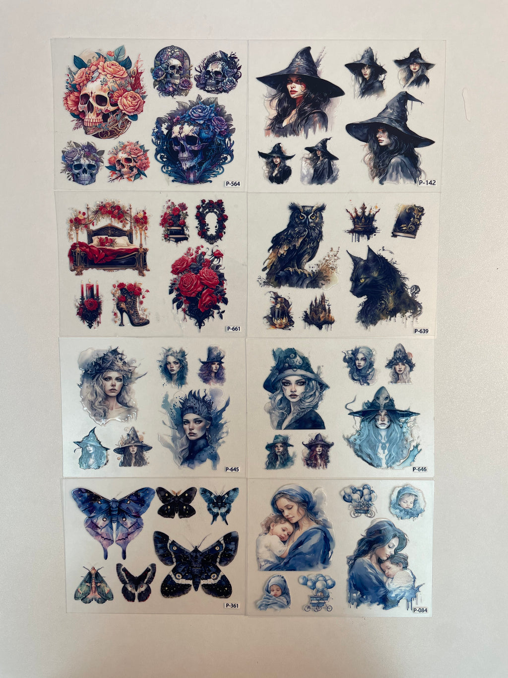 3D embossed stickers (B5 size, 12.5cm*9.5cm)