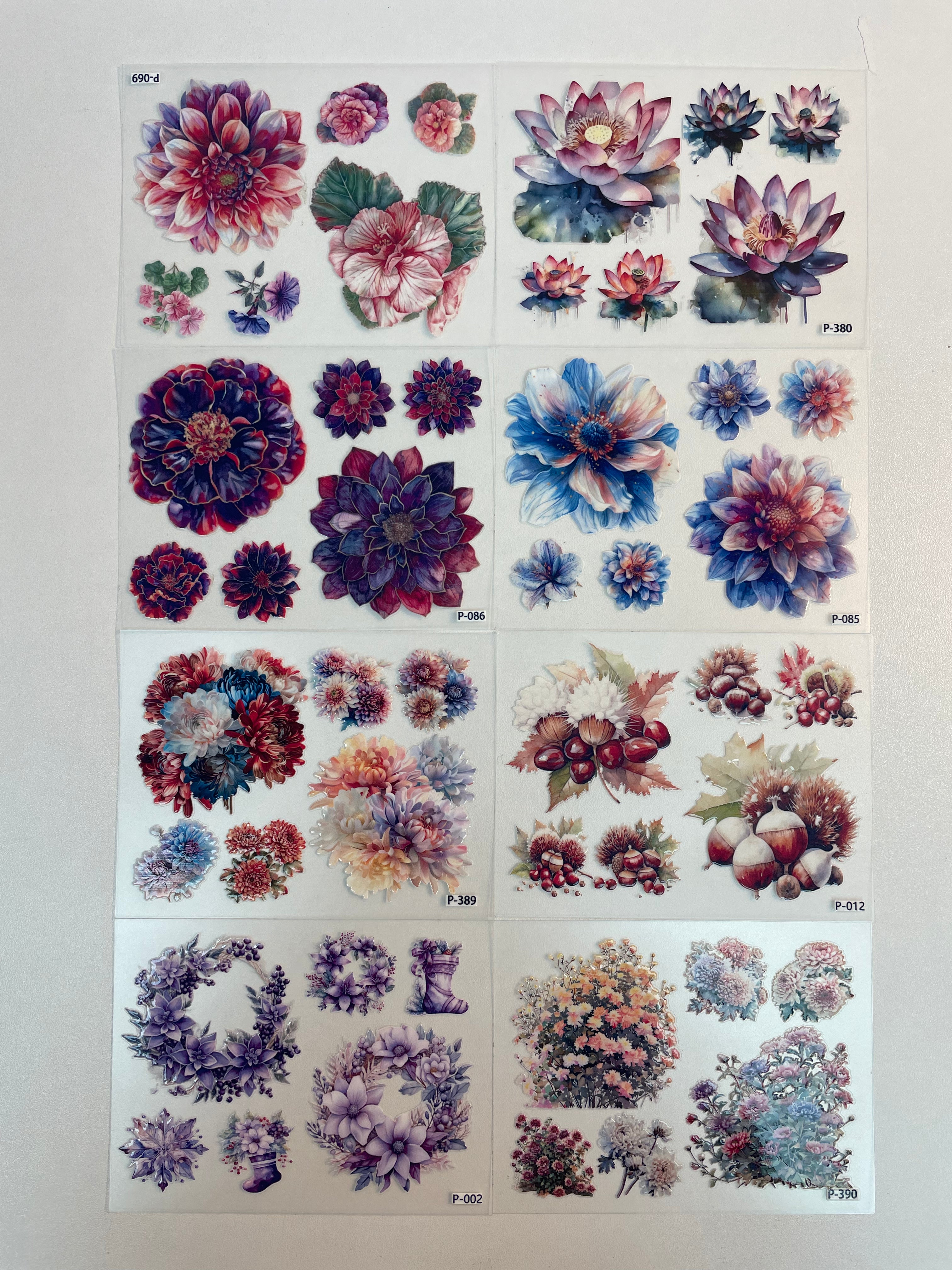 3D embossed stickers (B5 size, 12.5cm*9.5cm)