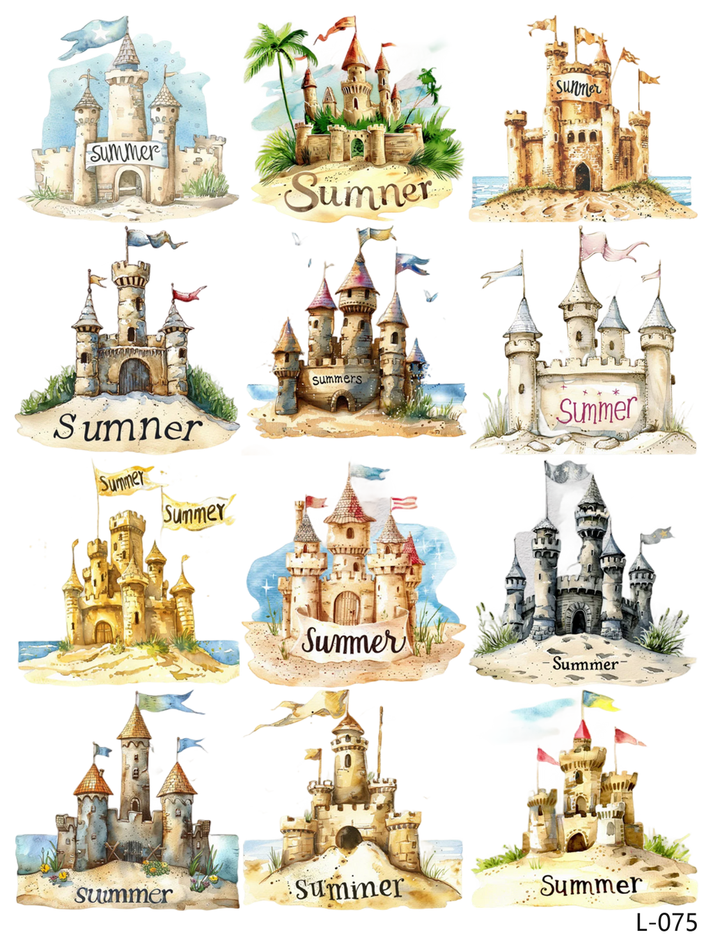 3D embossed stickers (A5 size, 15cm*20cm)