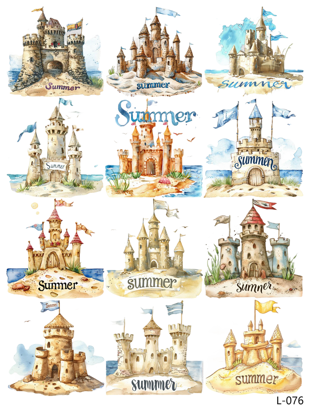 3D embossed stickers (A5 size, 15cm*20cm)