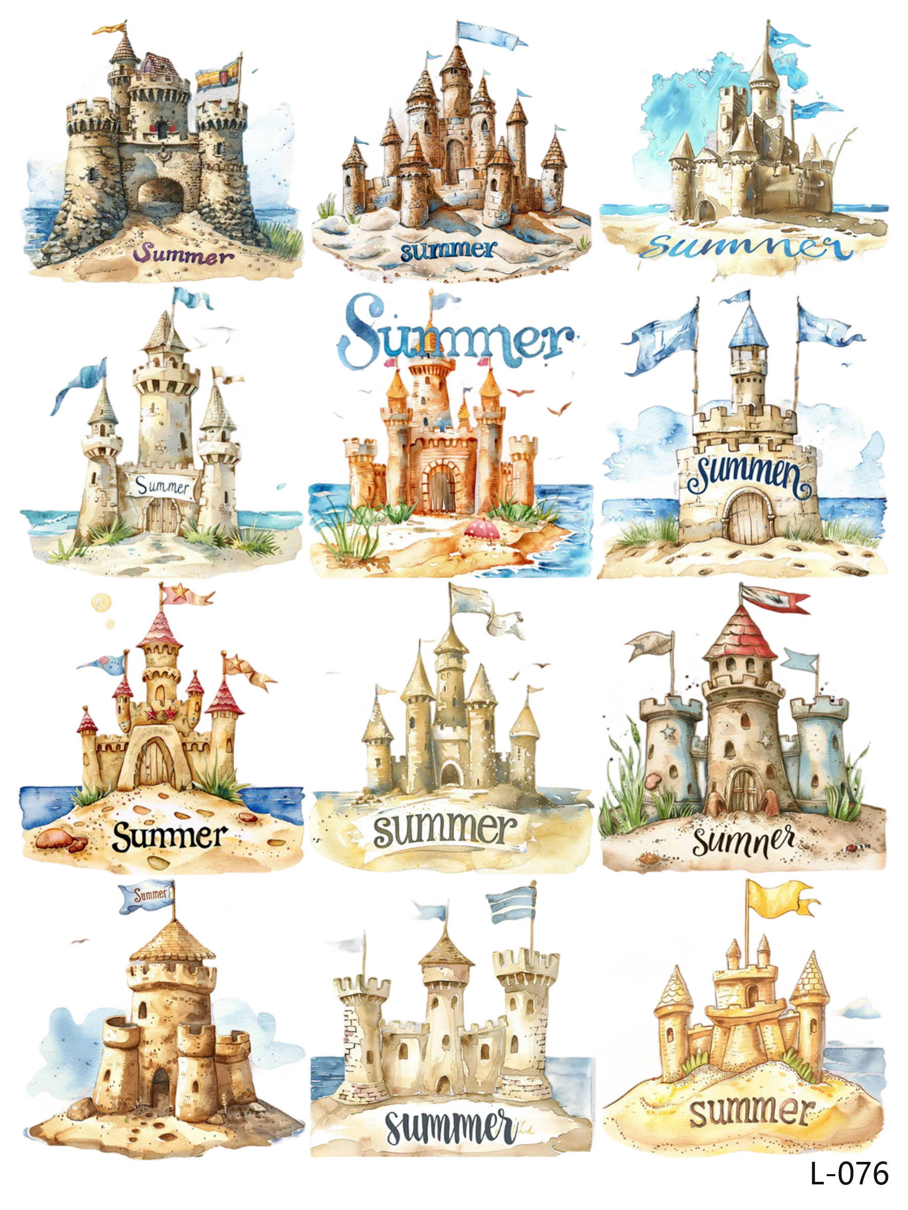 3D embossed stickers (A5 size, 15cm*20cm)