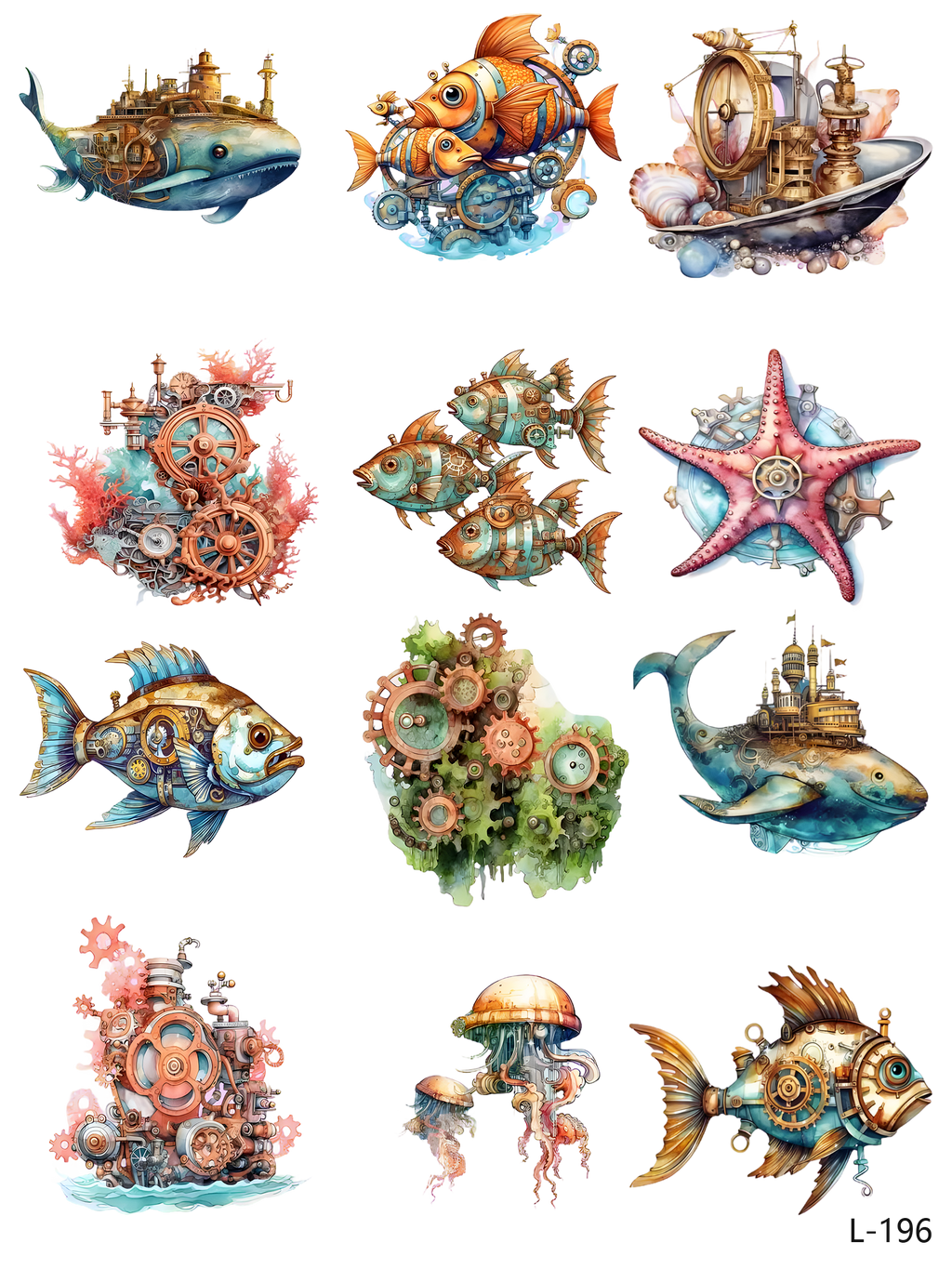 3D embossed stickers (A5 size, 15cm*20cm)