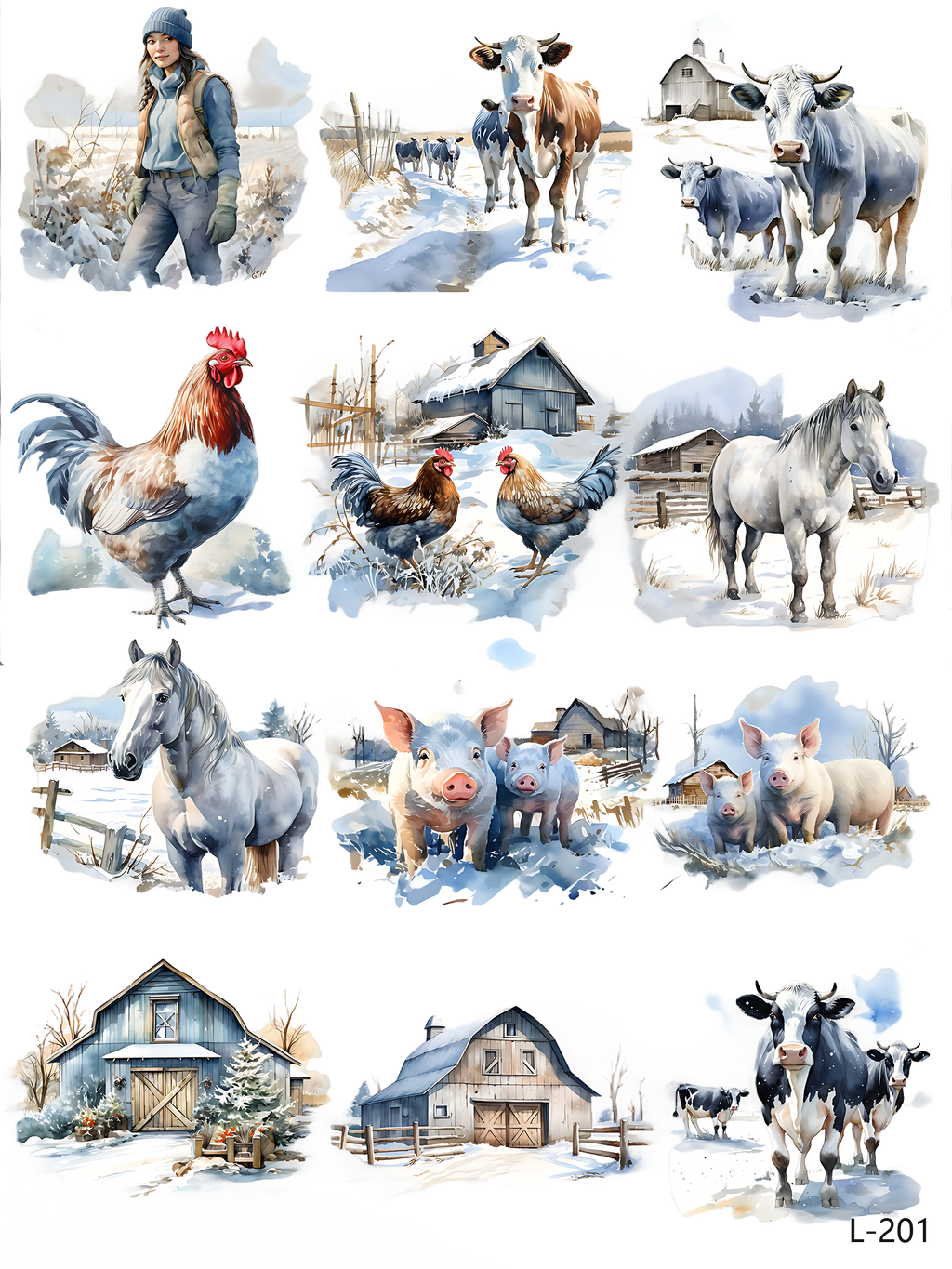 3D embossed stickers (A5 size, 15cm*20cm)