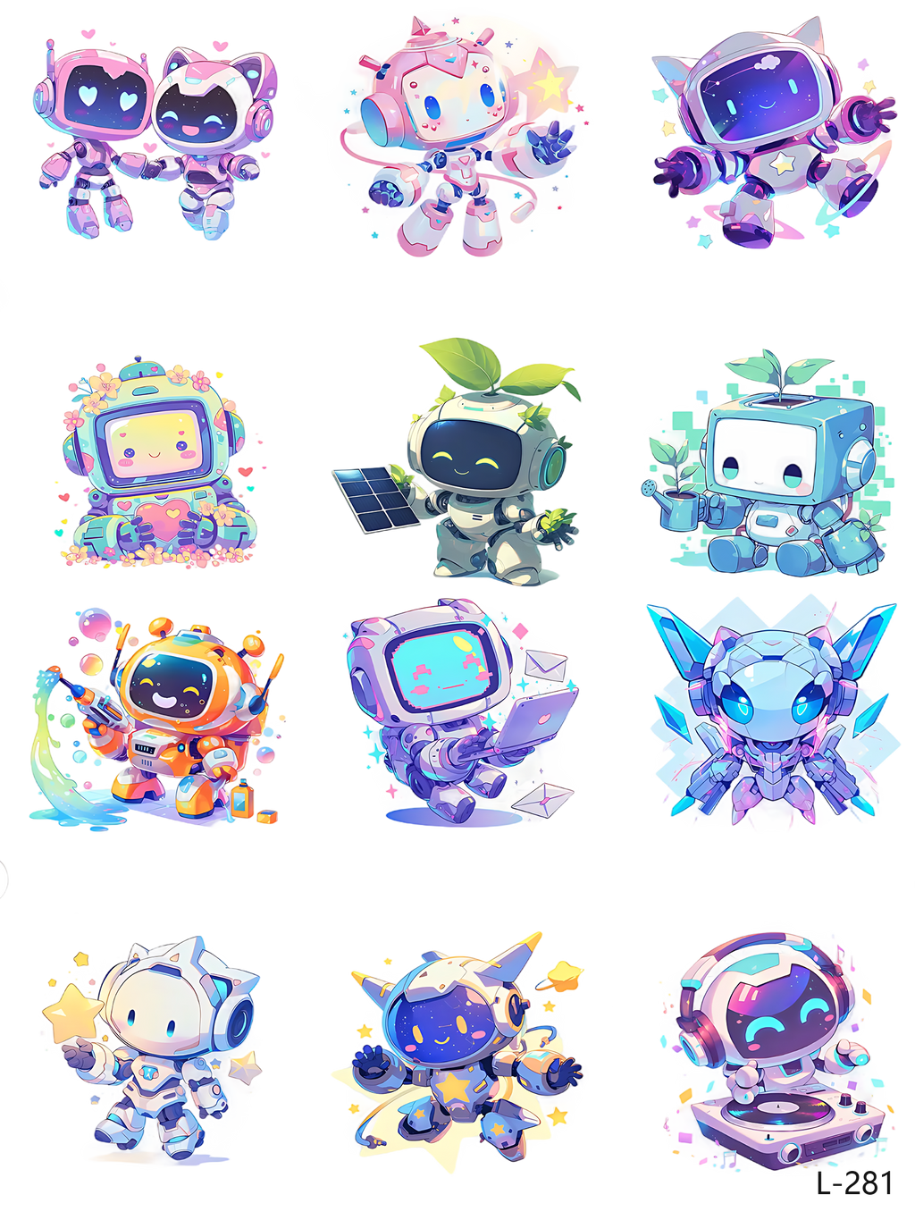 3D embossed stickers (A5 size, 15cm*20cm)