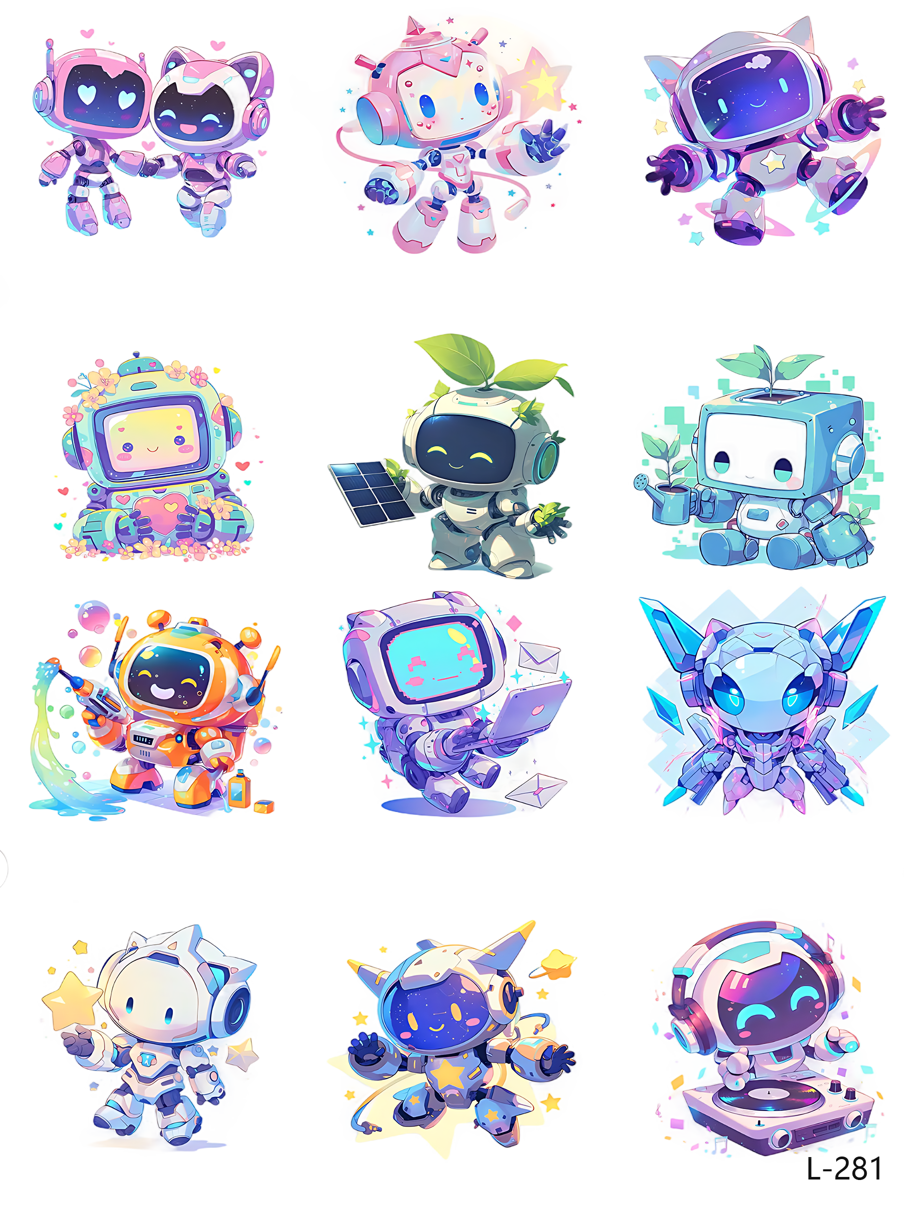 3D embossed stickers (A5 size, 15cm*20cm)