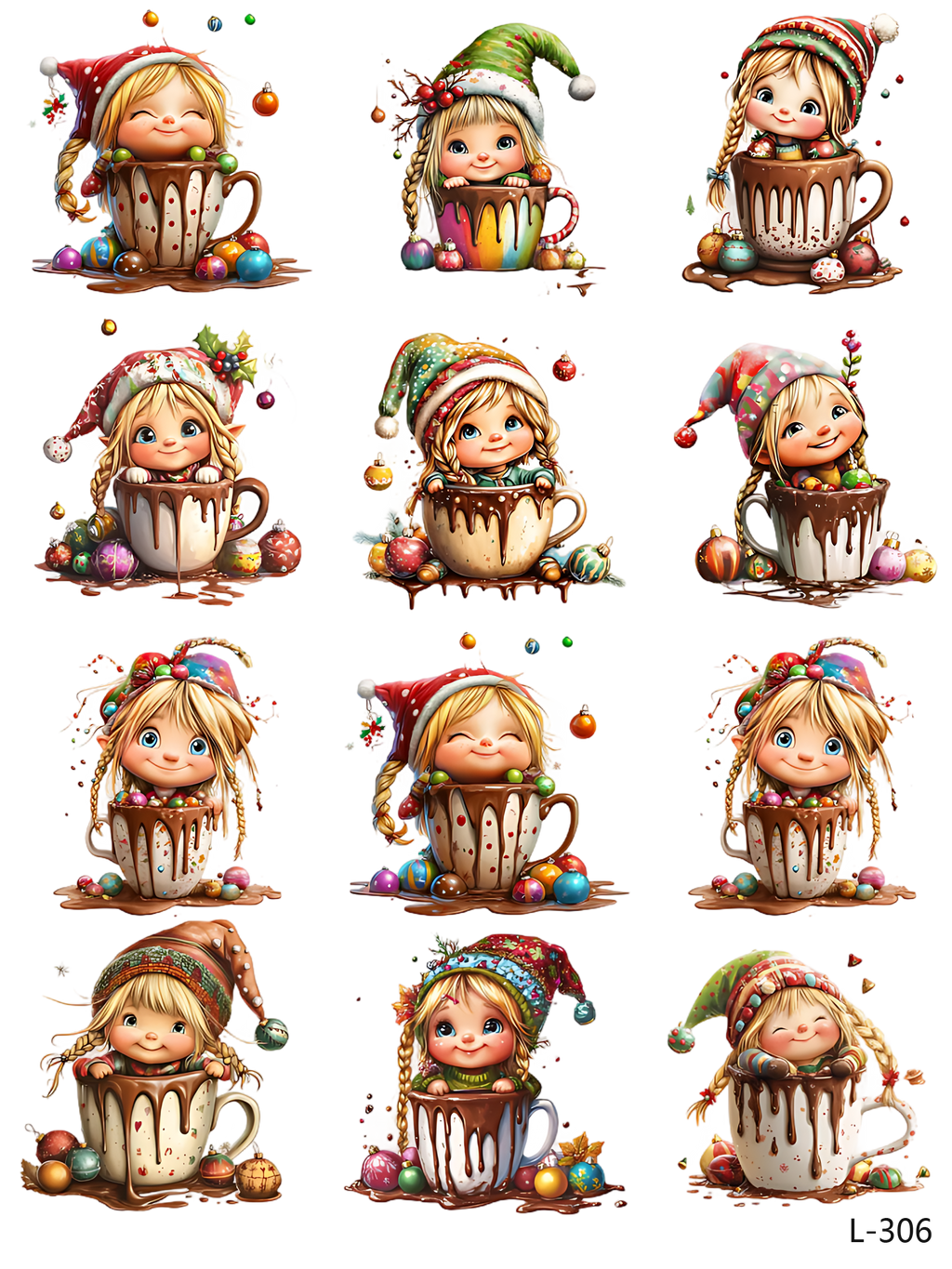 3D embossed stickers (A5 size, 15cm*20cm)