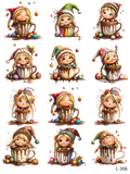 3D embossed stickers (A5 size, 15cm*20cm)