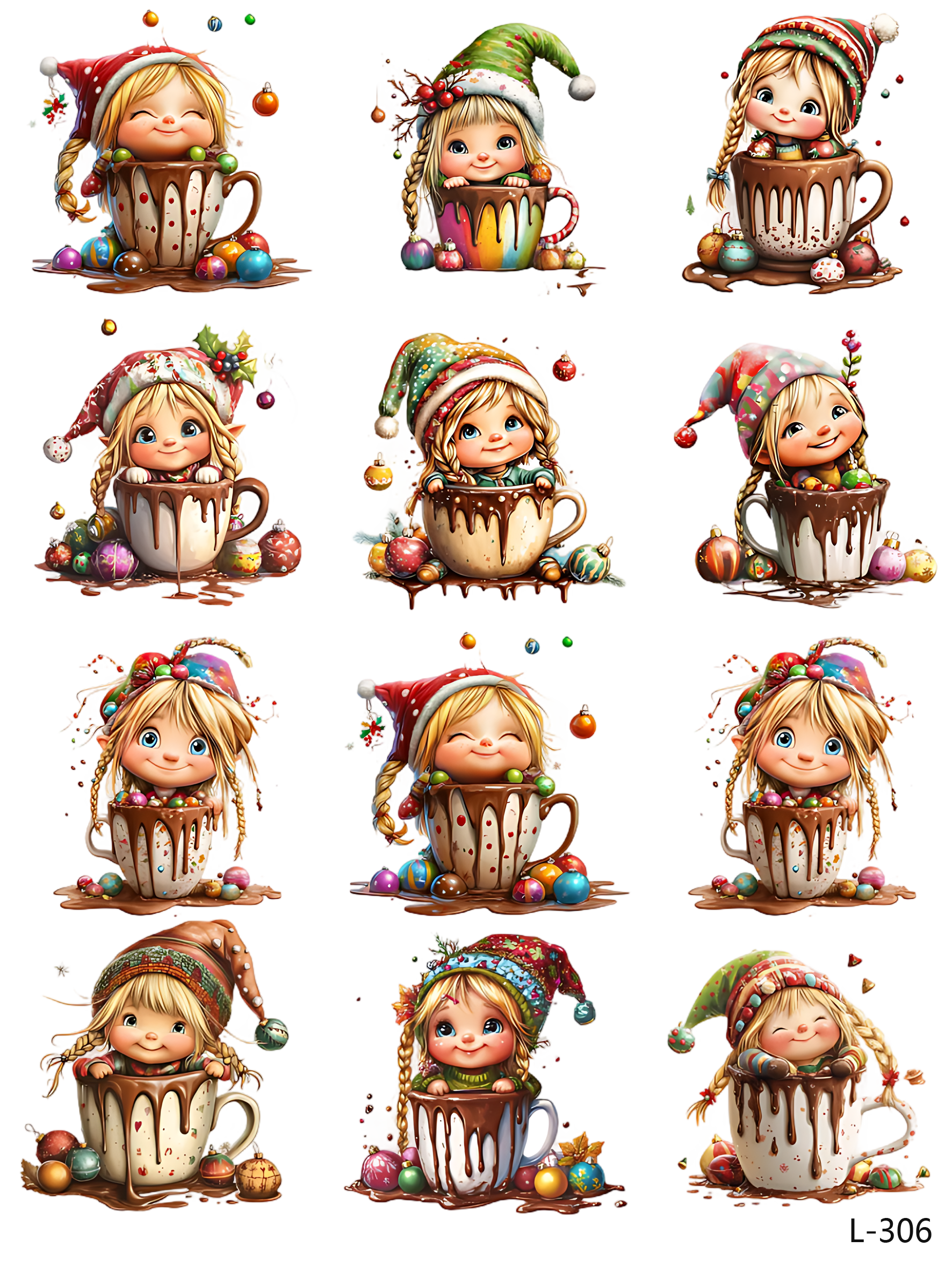 3D embossed stickers (A5 size, 15cm*20cm)