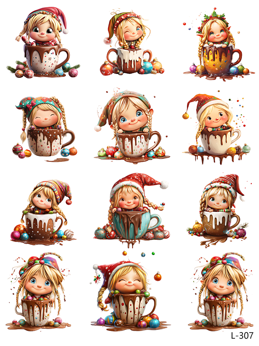 3D embossed stickers (A5 size, 15cm*20cm)