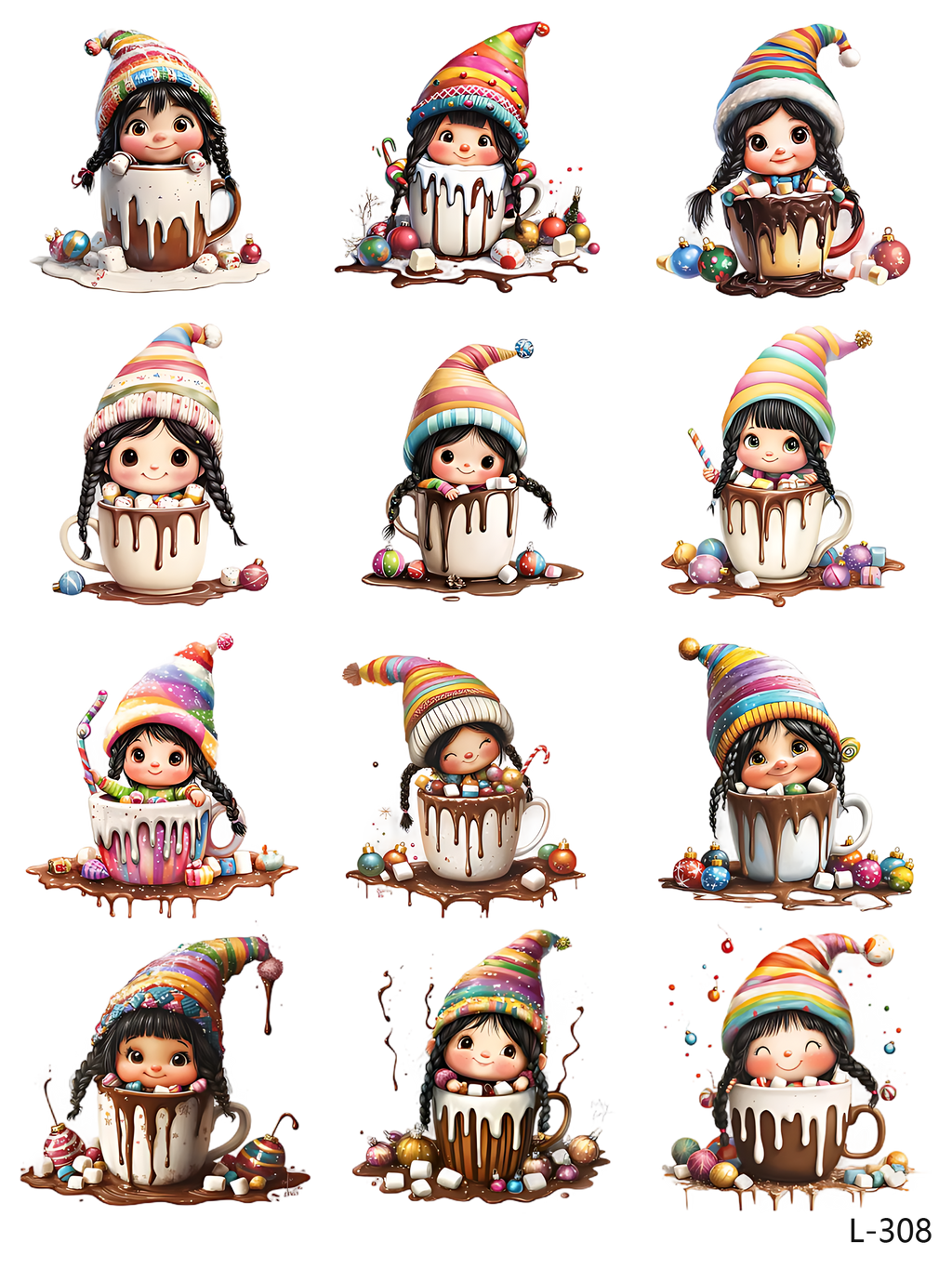 3D embossed stickers (A5 size, 15cm*20cm)