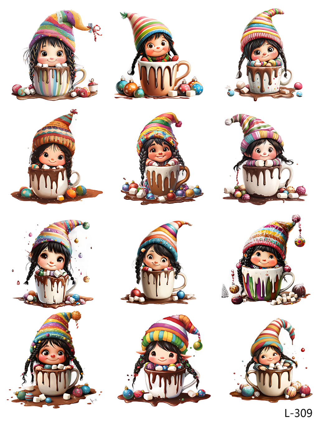 3D embossed stickers (A5 size, 15cm*20cm)