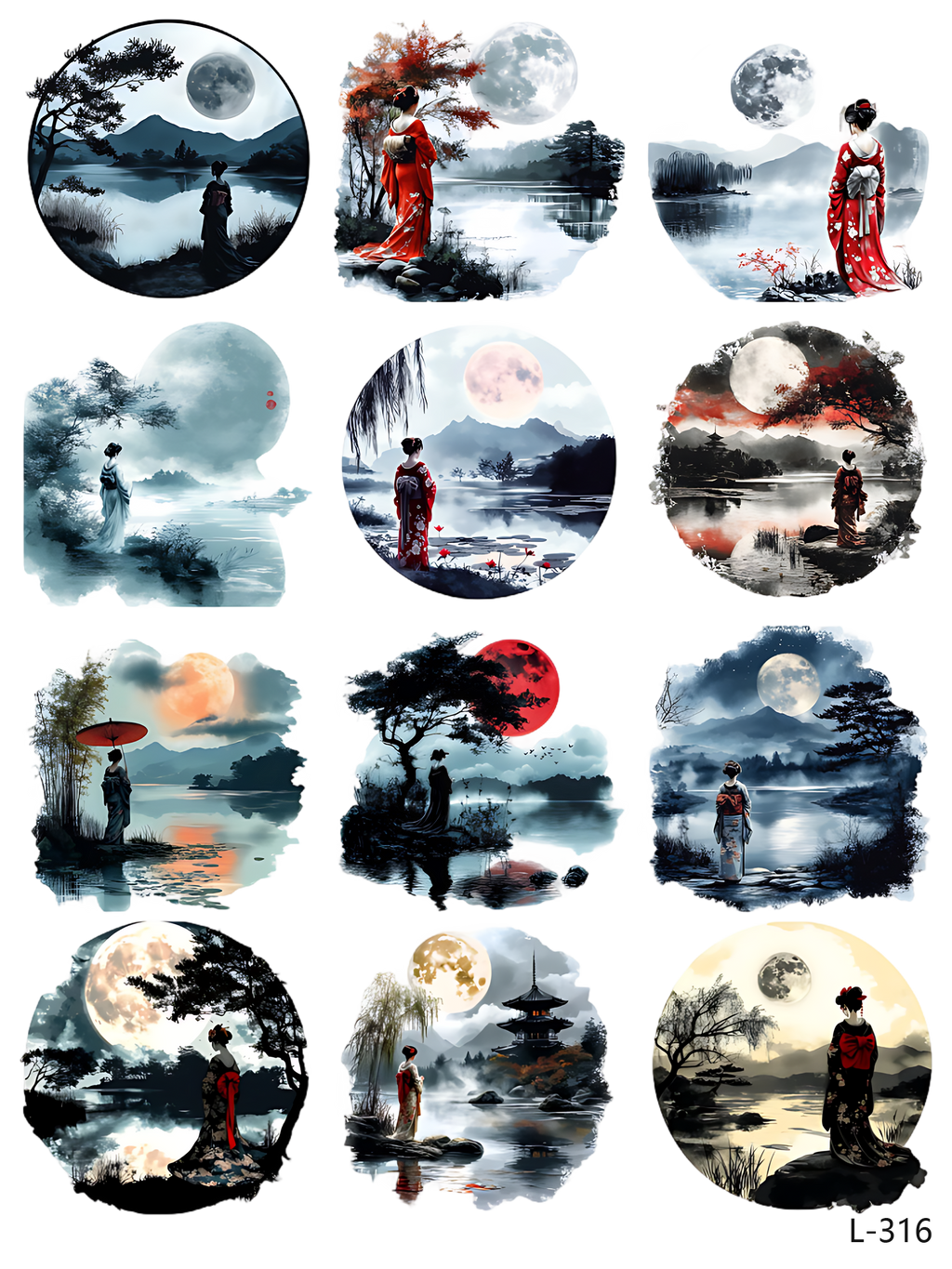 3D embossed stickers (A5 size, 15cm*20cm)