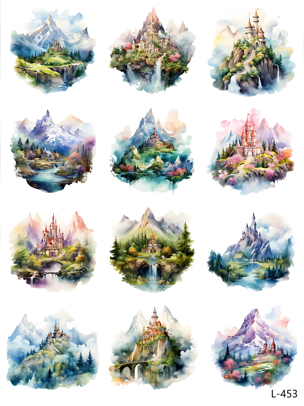 3D embossed stickers (A5 size, 15cm*20cm)