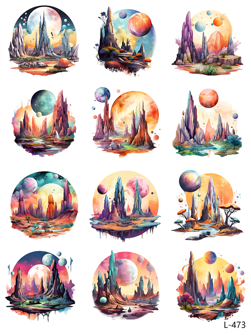 3D embossed stickers (A5 size, 15cm*20cm)