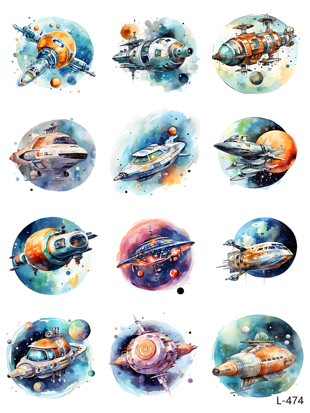 3D embossed stickers (A5 size, 15cm*20cm)
