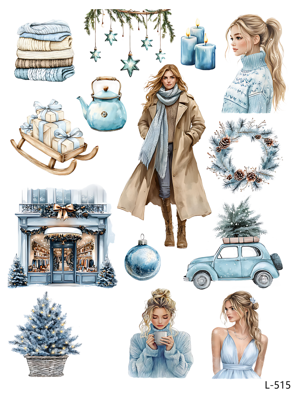 3D embossed stickers (A5 size, 15cm*20cm)