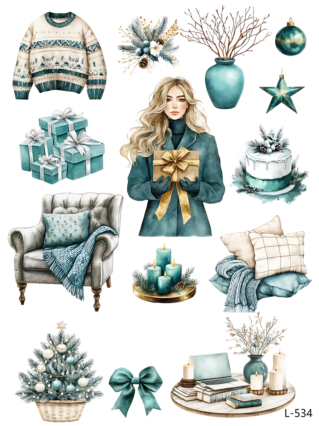 3D embossed stickers (A5 size, 15cm*20cm)
