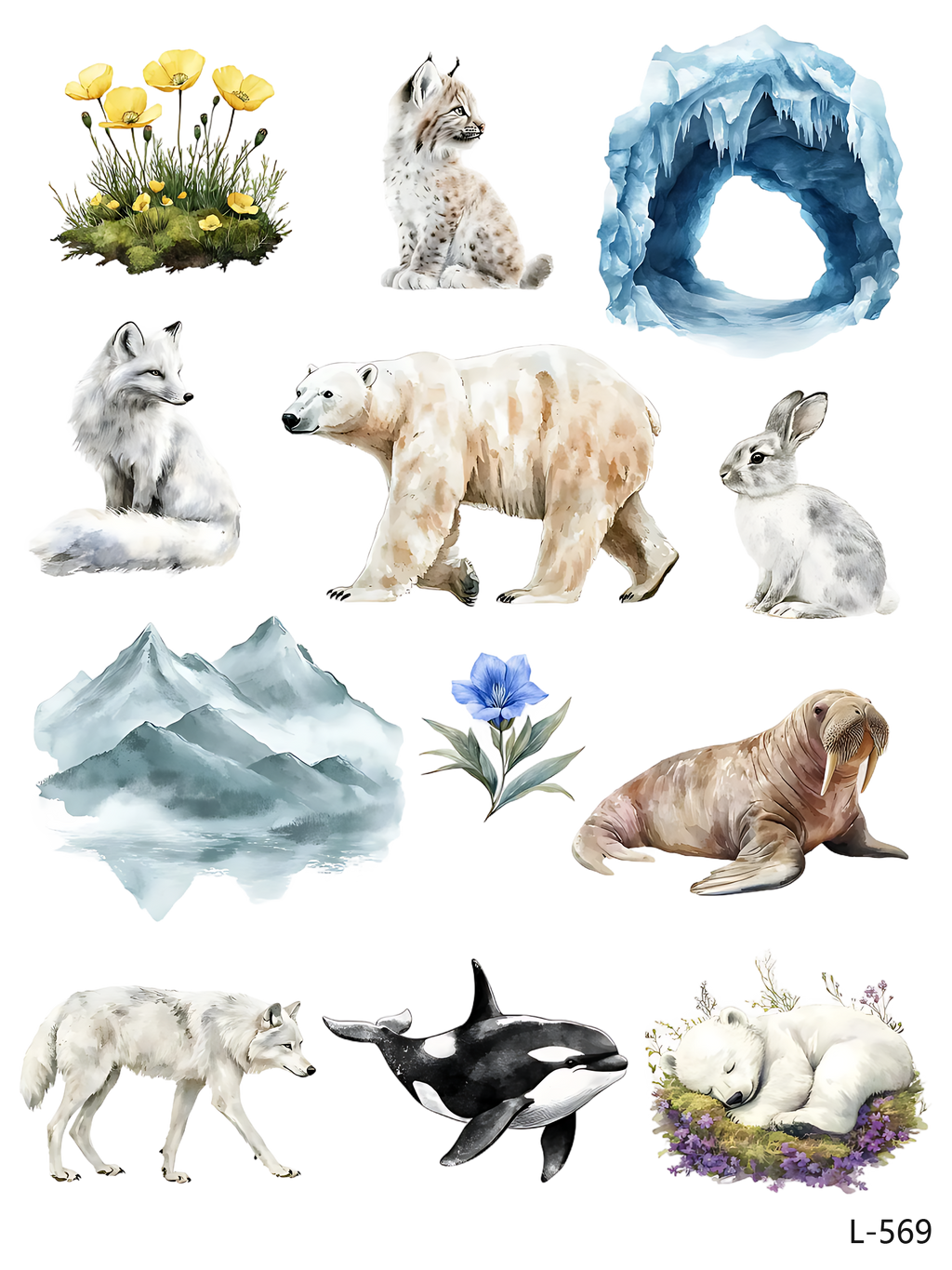 3D embossed stickers (A5 size, 15cm*20cm)