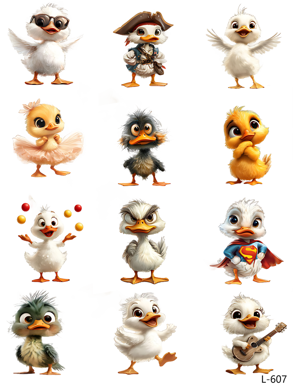 3D embossed stickers (A5 size, 15cm*20cm)