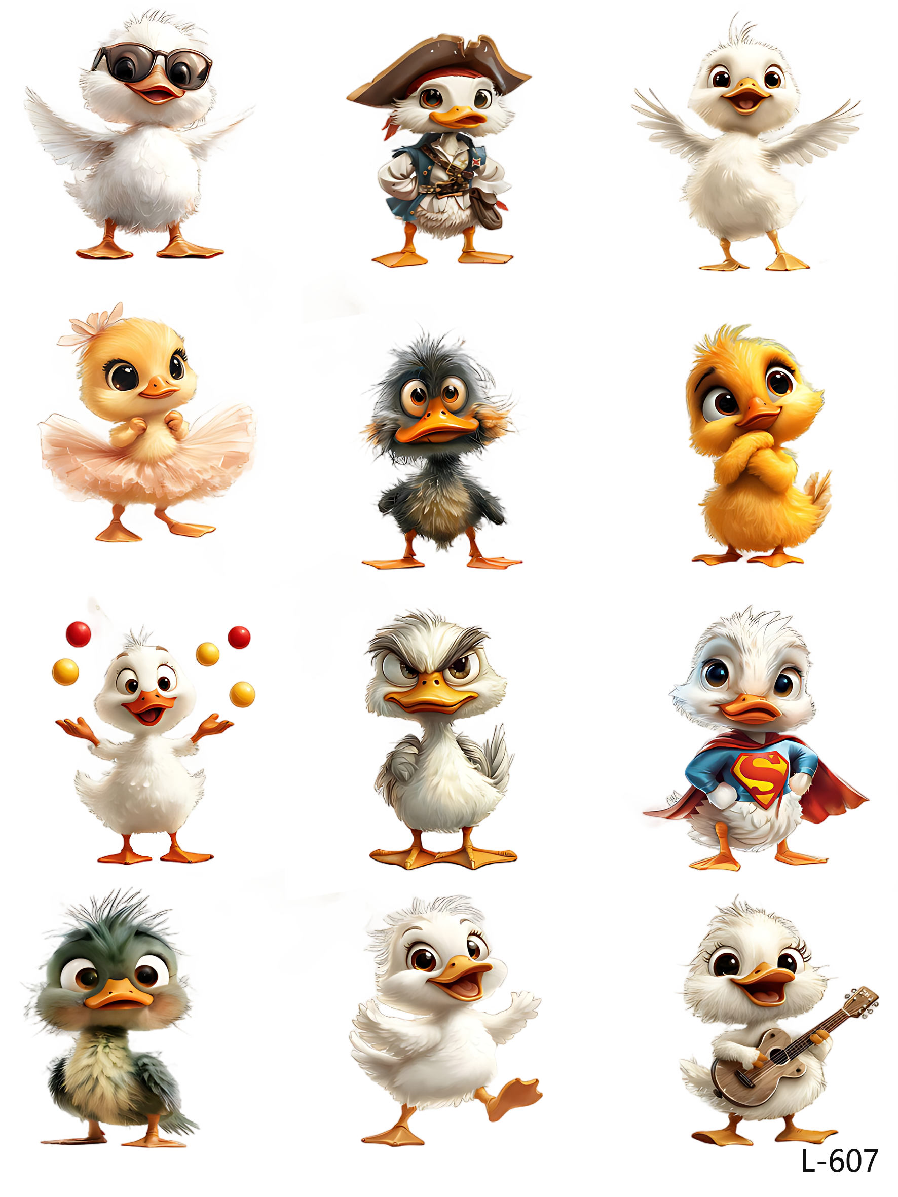 3D embossed stickers (A5 size, 15cm*20cm)