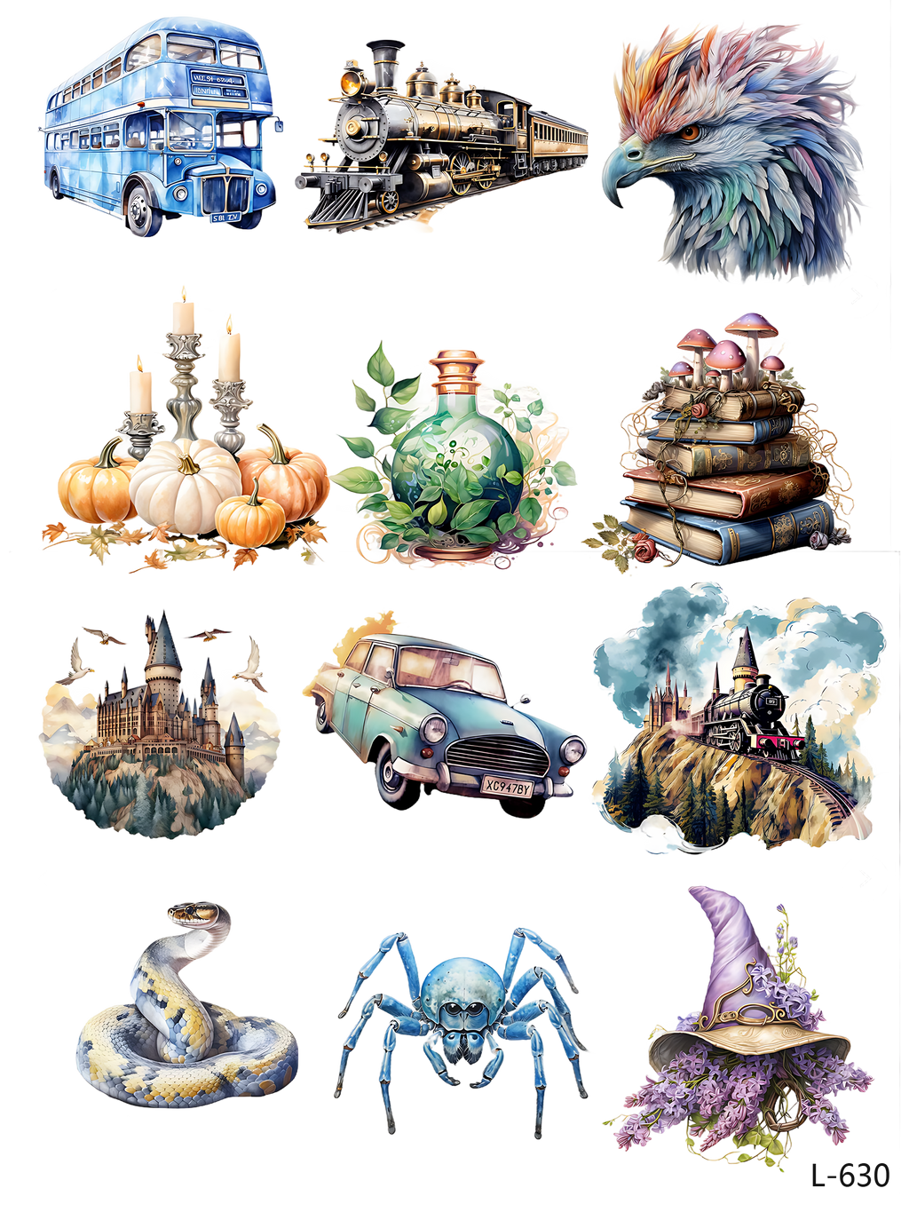 3D embossed stickers (A5 size, 15cm*20cm)