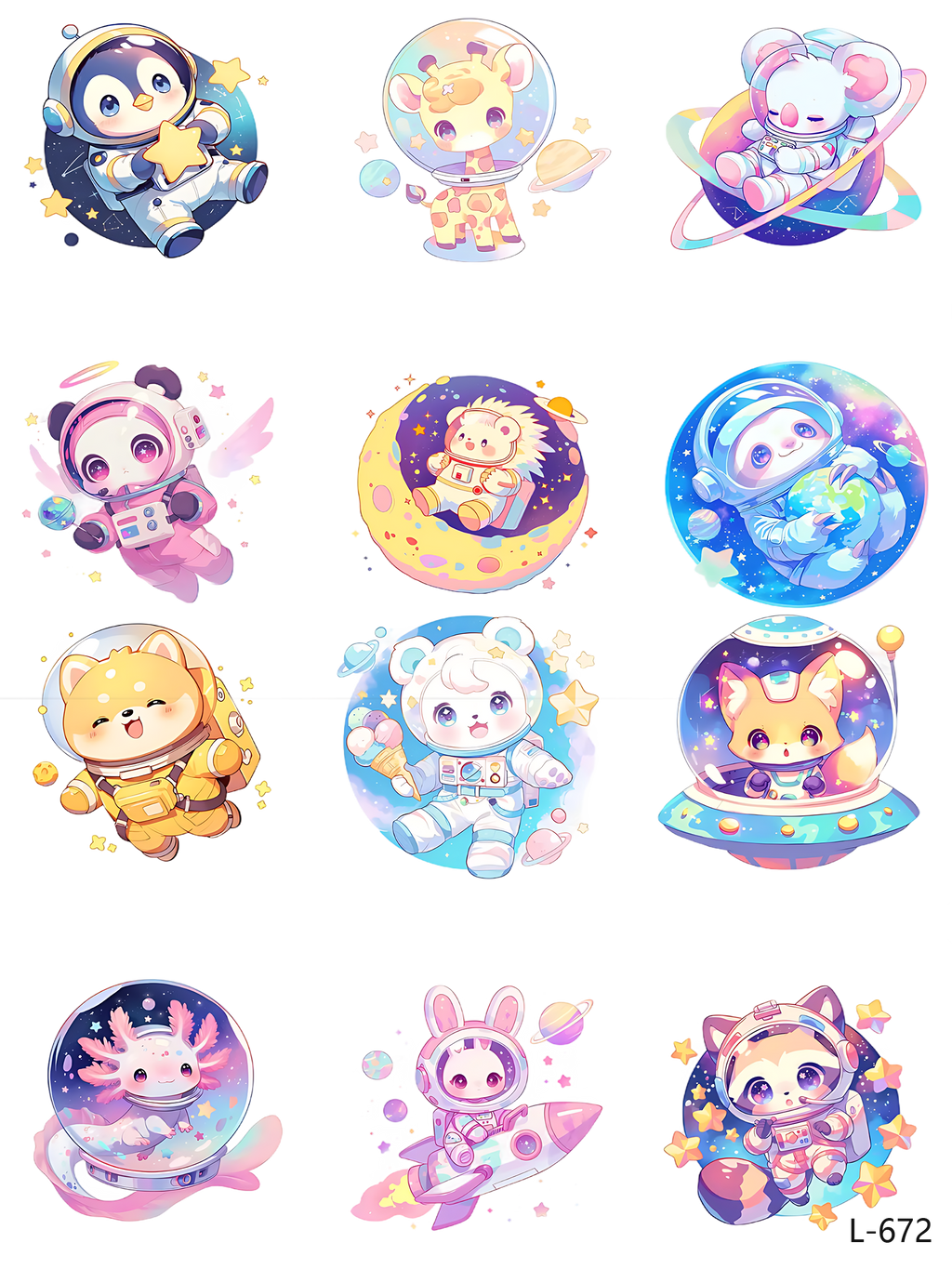 3D embossed stickers (A5 size, 15cm*20cm)