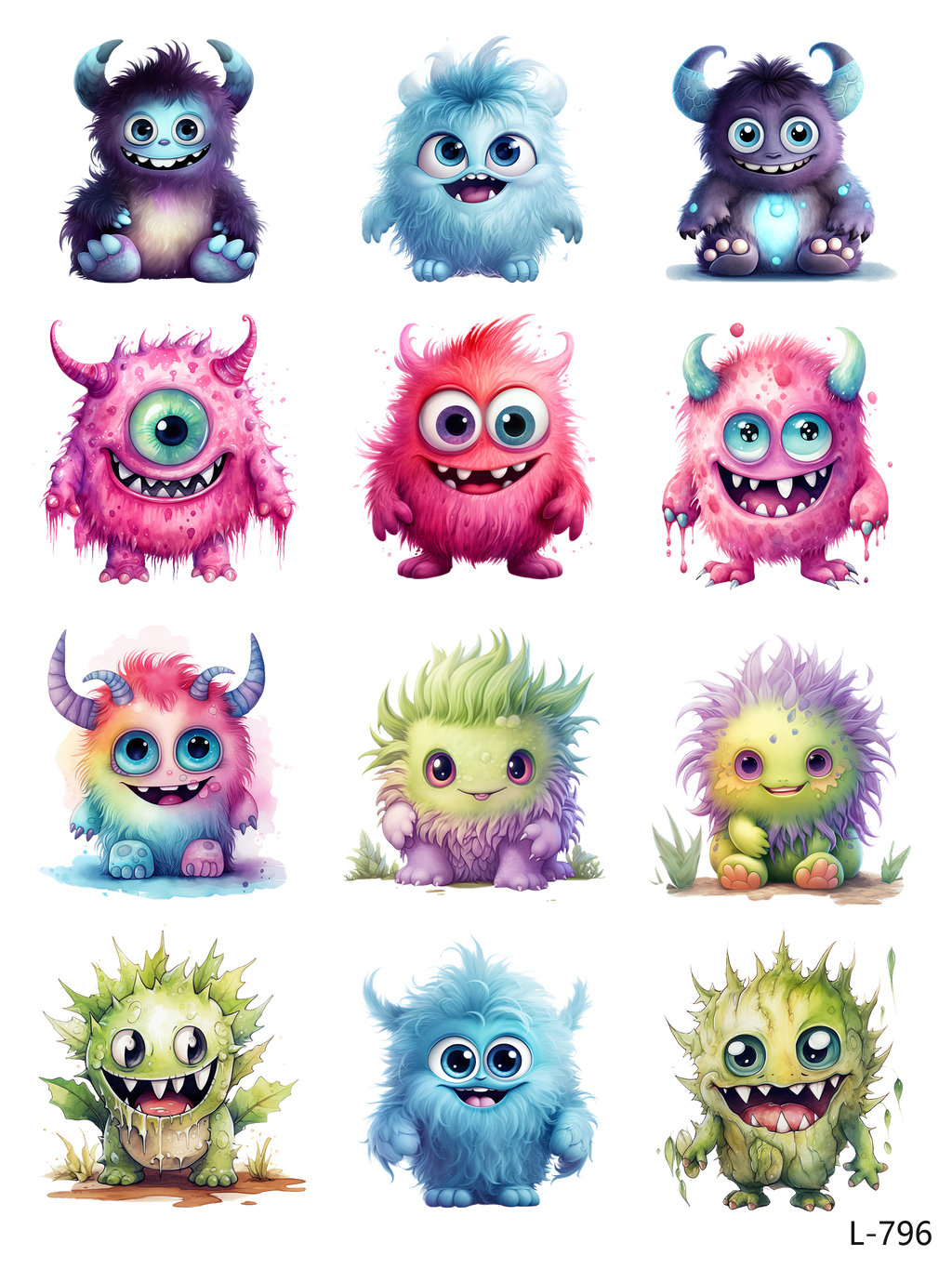 3D embossed stickers (A5 size, 15cm*20cm)