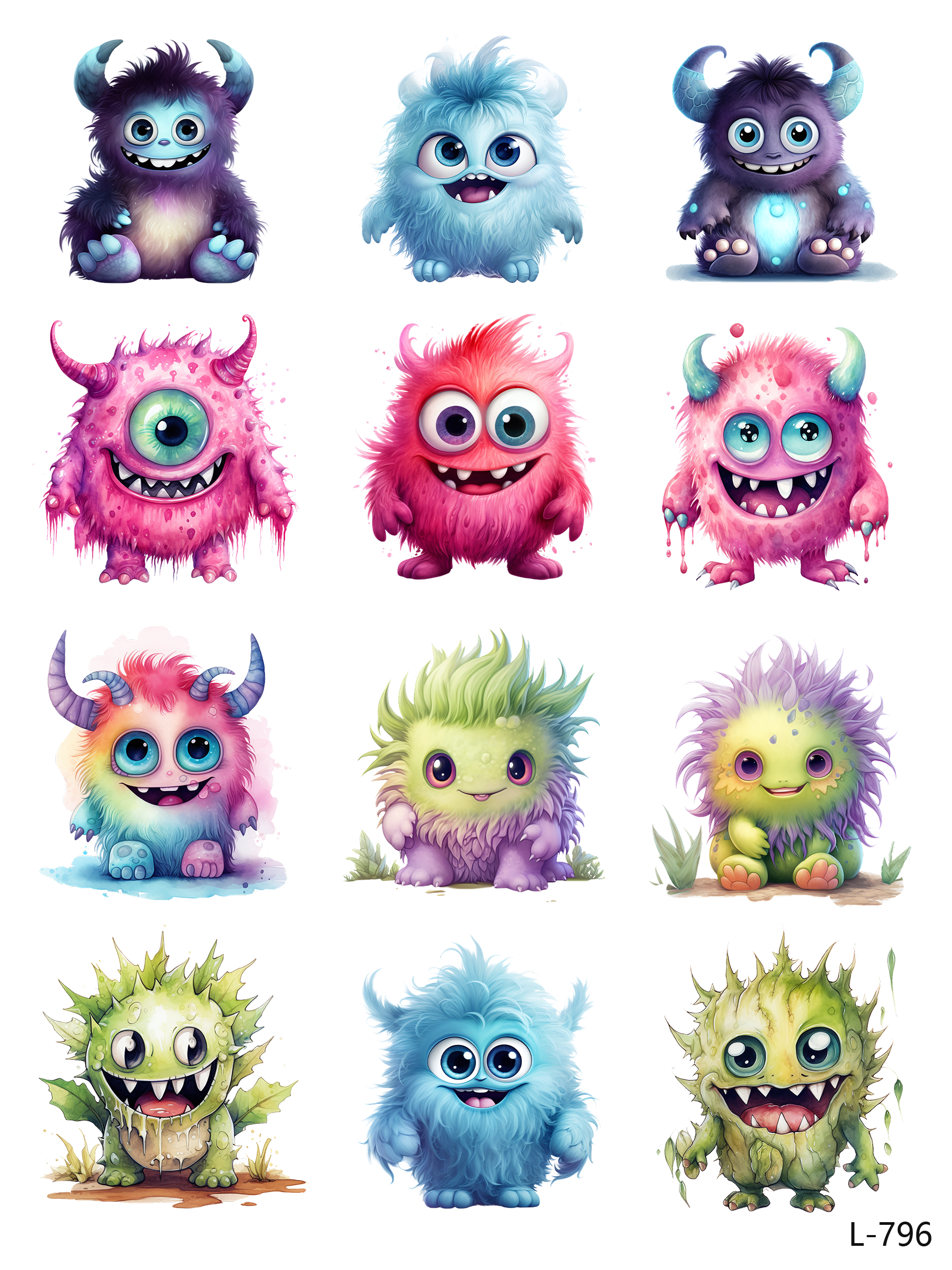 3D embossed stickers (A5 size, 15cm*20cm)