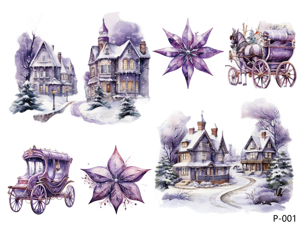 3D embossed stickers (B5 size, 12.5cm*9.5cm)