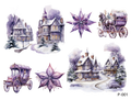 3D embossed stickers (B5 size, 12.5cm*9.5cm)