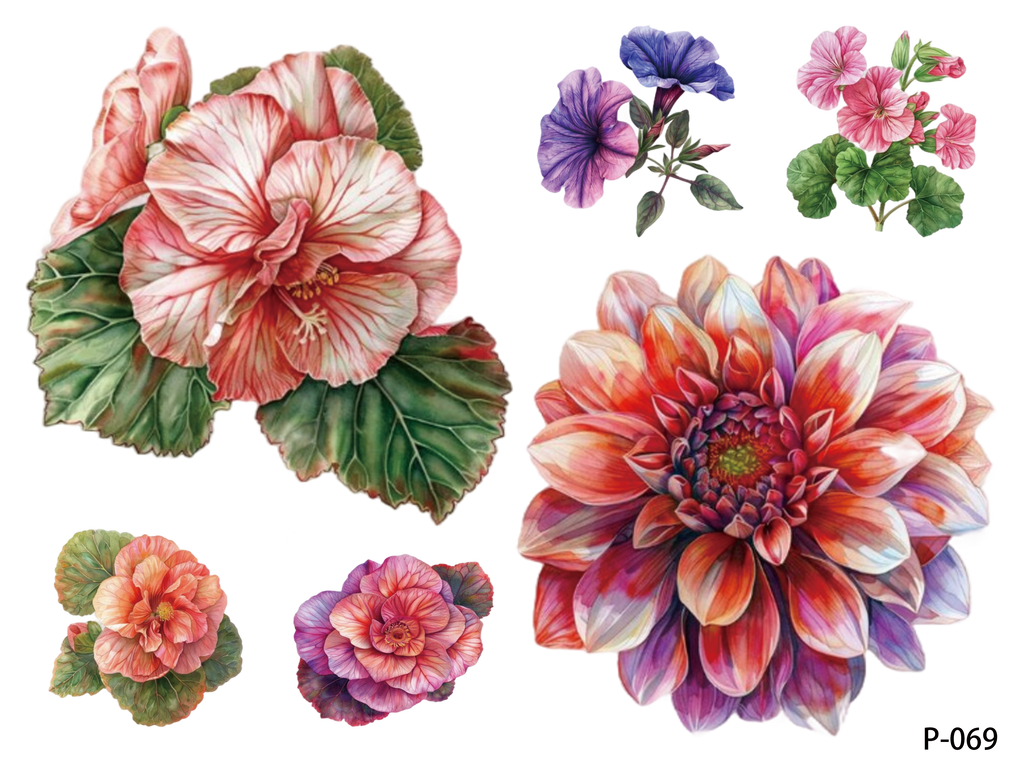 3D embossed stickers (B5 size, 12.5cm*9.5cm)