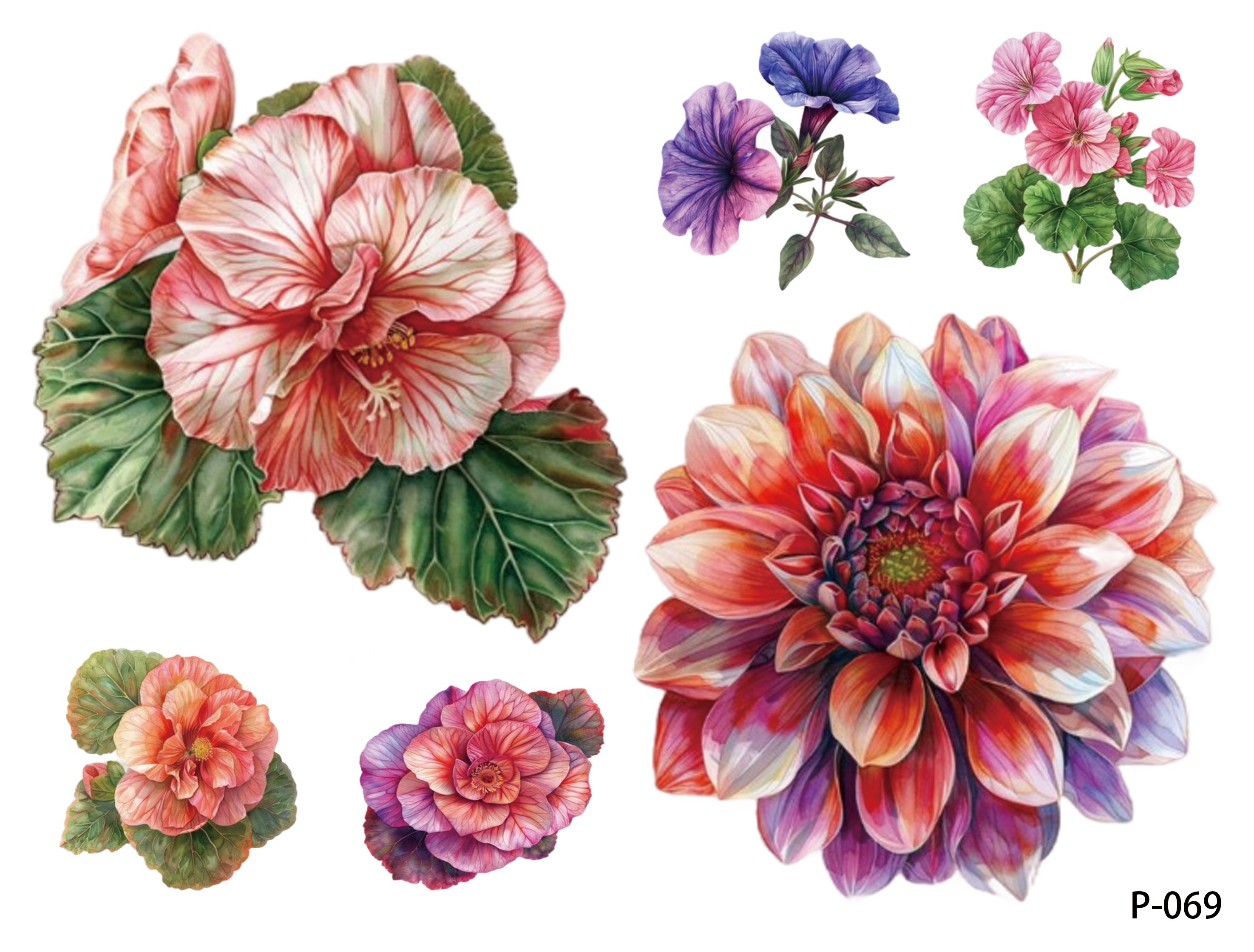 3D embossed stickers (B5 size, 12.5cm*9.5cm)