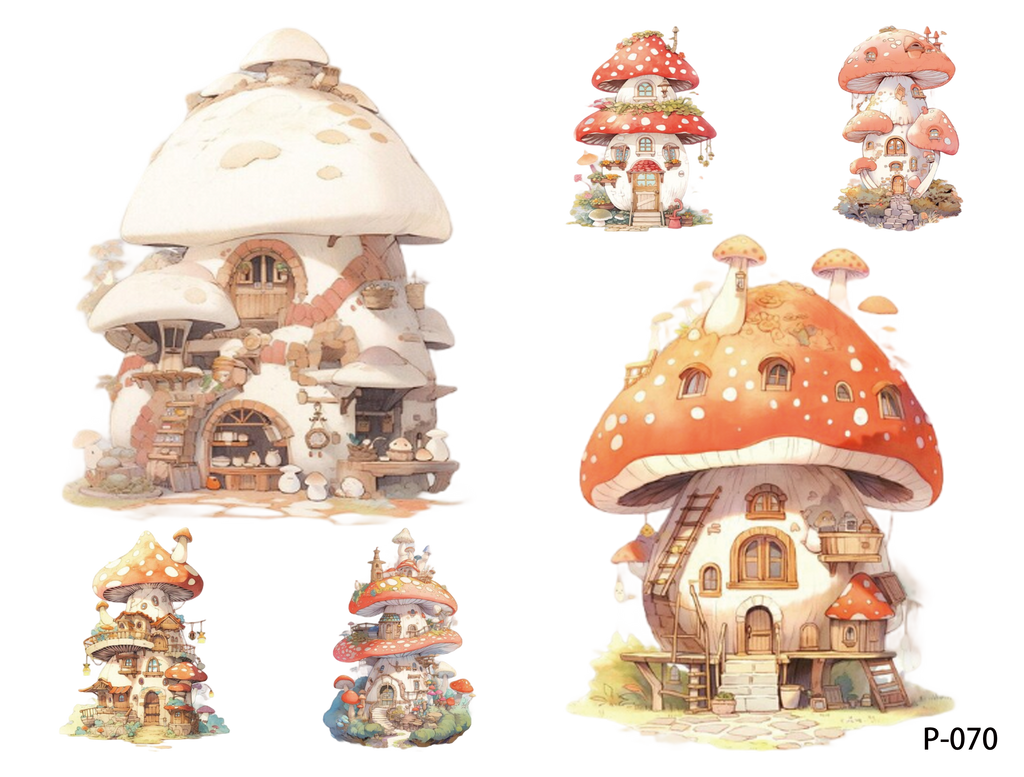 3D embossed stickers (B5 size, 12.5cm*9.5cm)